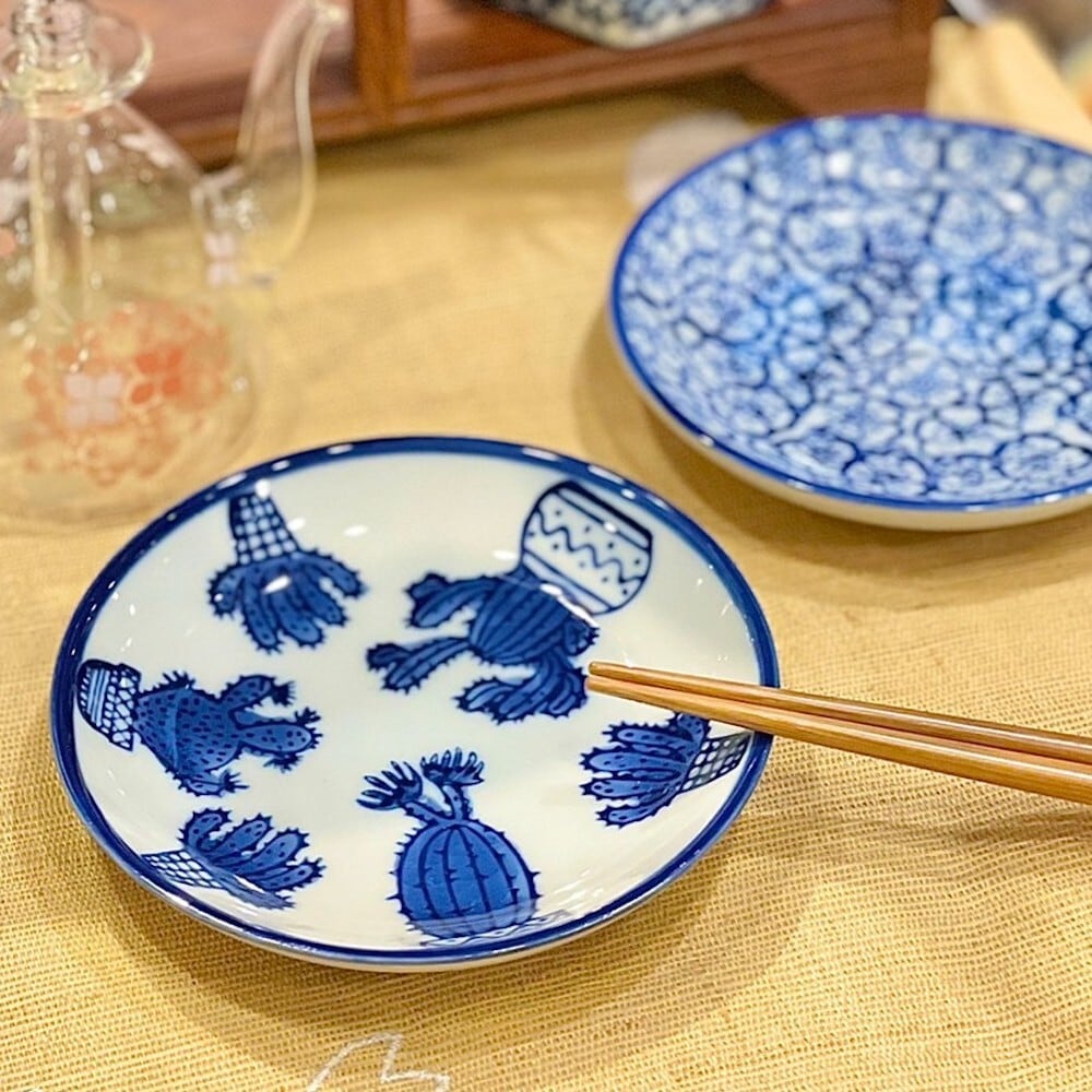 古美術 染付小皿 小鉢 共箱 XG44-6 古美術 染付小皿 小鉢