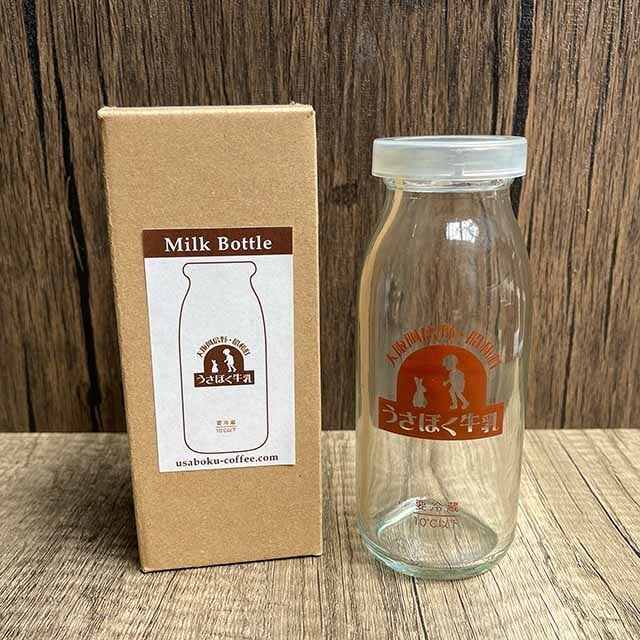 オリジナル牛乳瓶 (PPキャップ付) | うさぎとぼく Online Shop