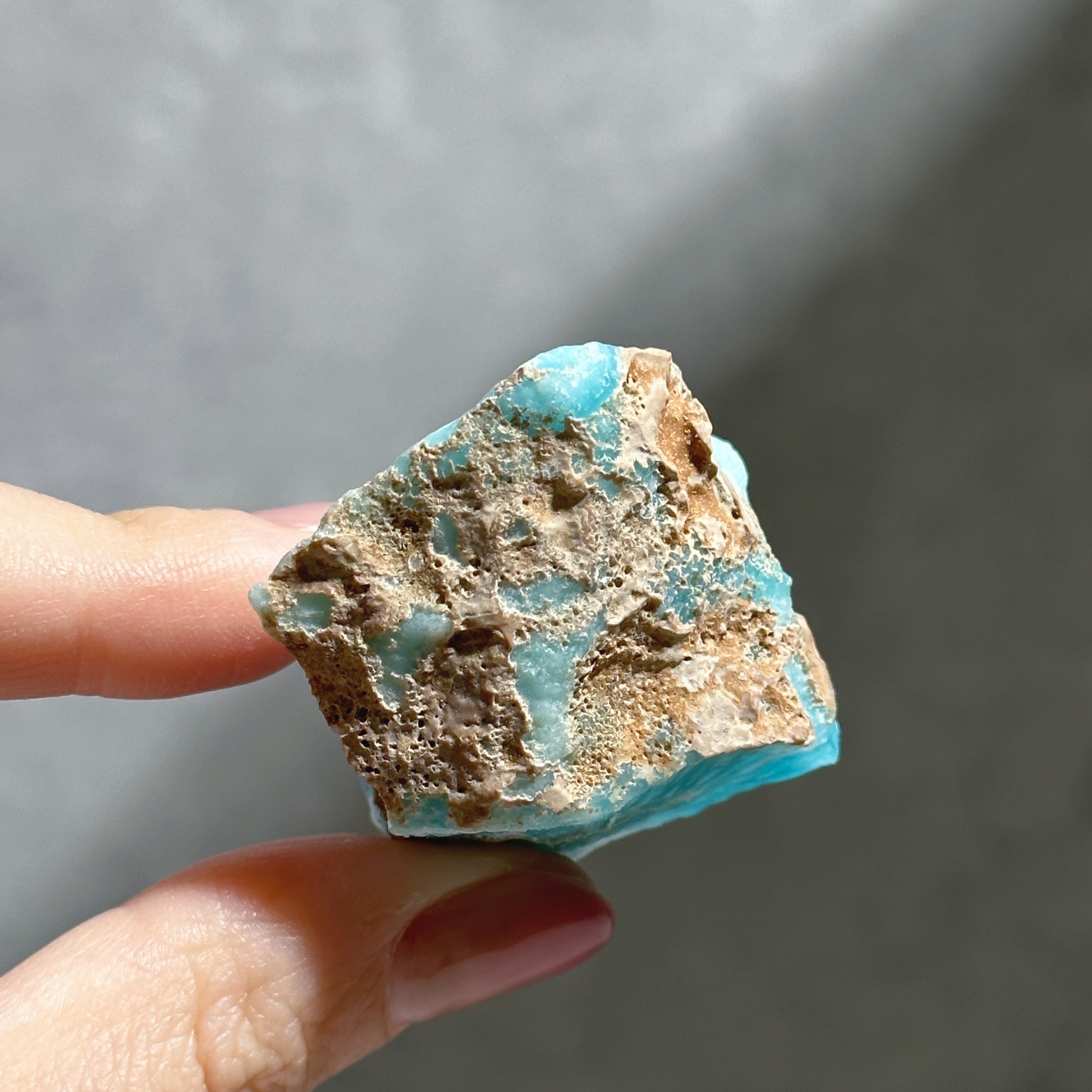 アラゴナイト 原石 天然石 アクアマリンブルー 鉱物 アラゴナイト 原石