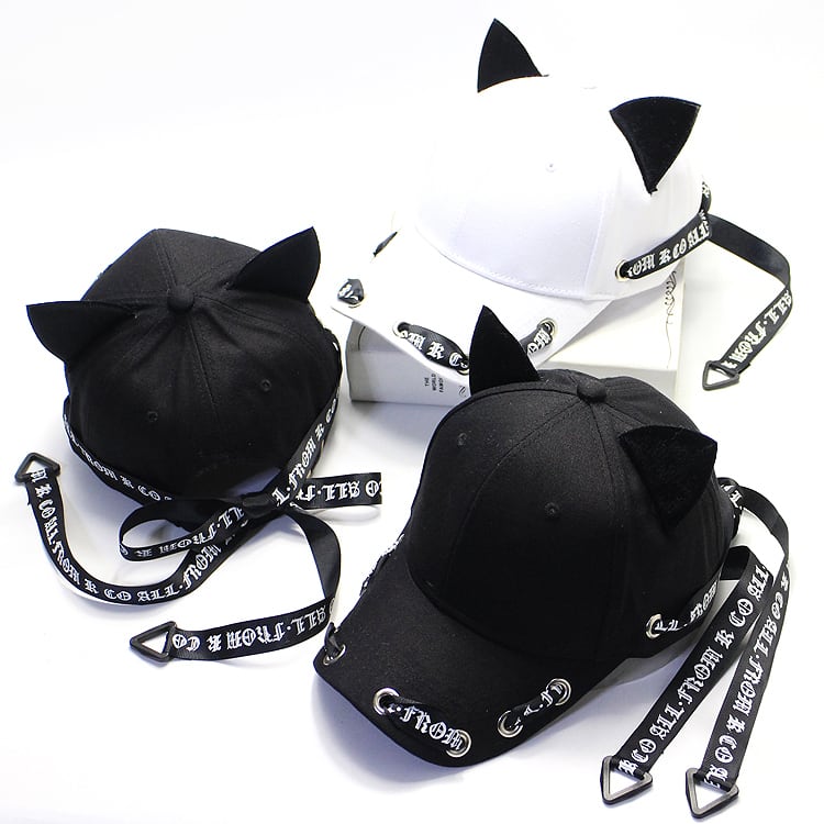 ♰病みかわ ネコ耳付きキャップ 全2カラー komono11 | ゆめかわガール