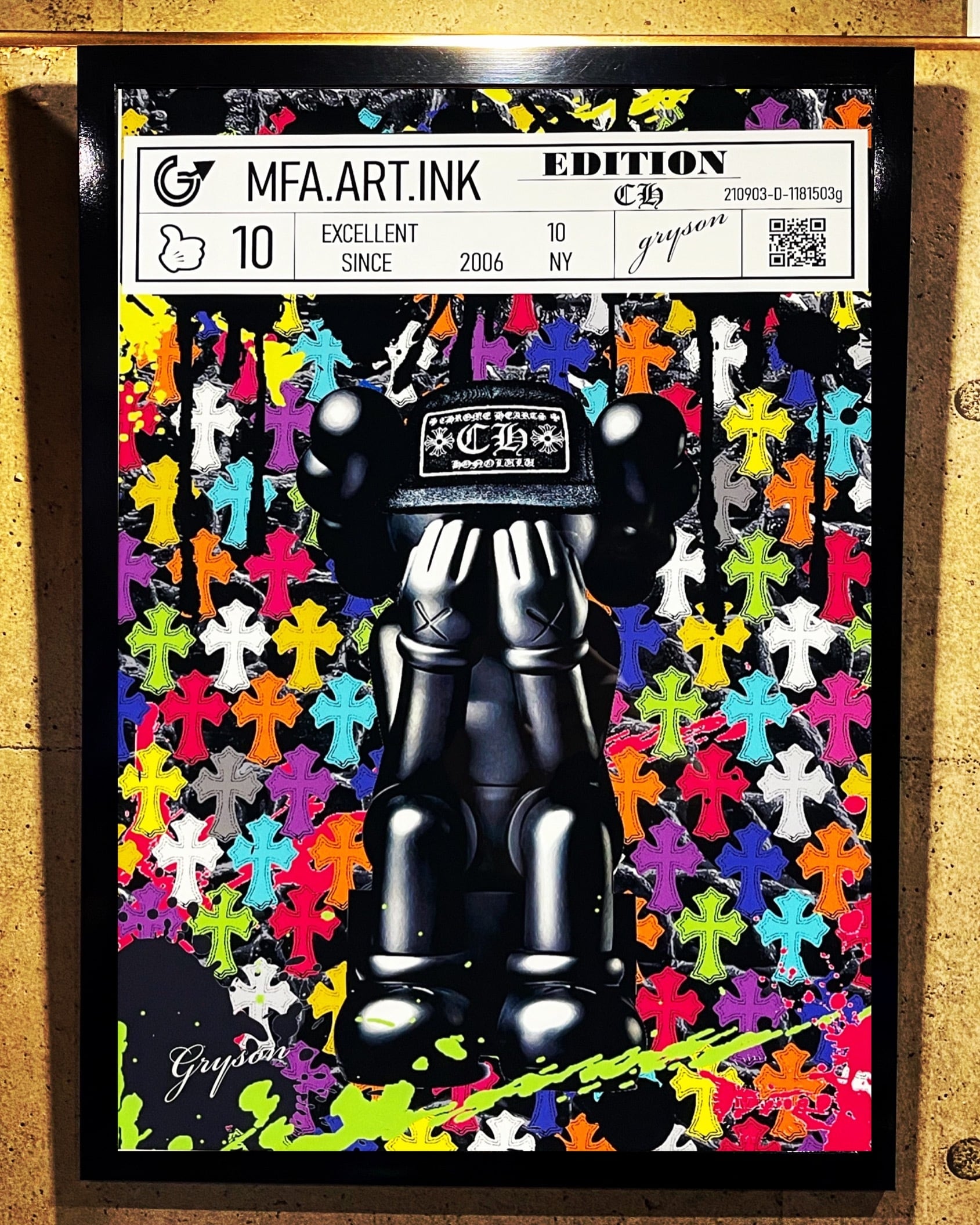 Grysonアート2.5Lパロディオマージュアート Grysonアート2.5Lドンペリ