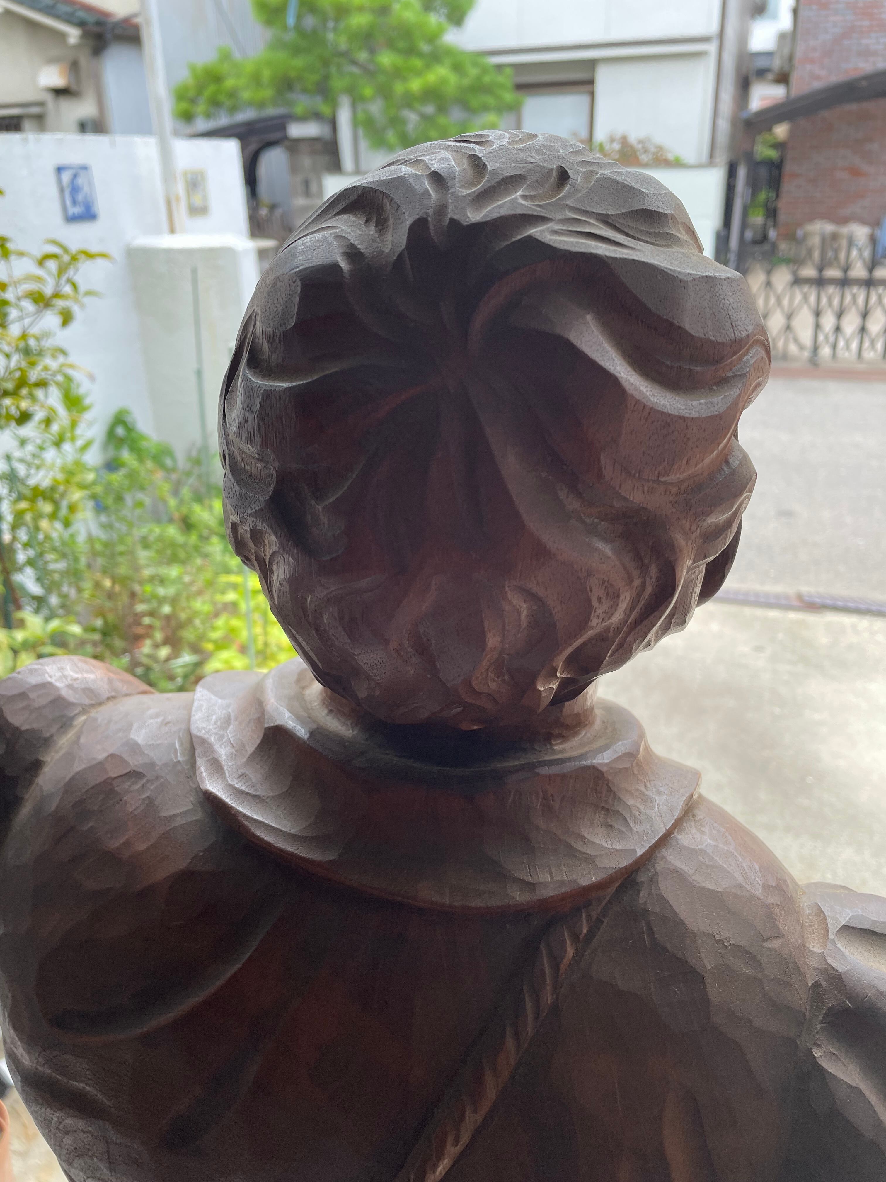 大特価】ドン・キホーテとサンチョ・パンサ スペイン製木彫り木像