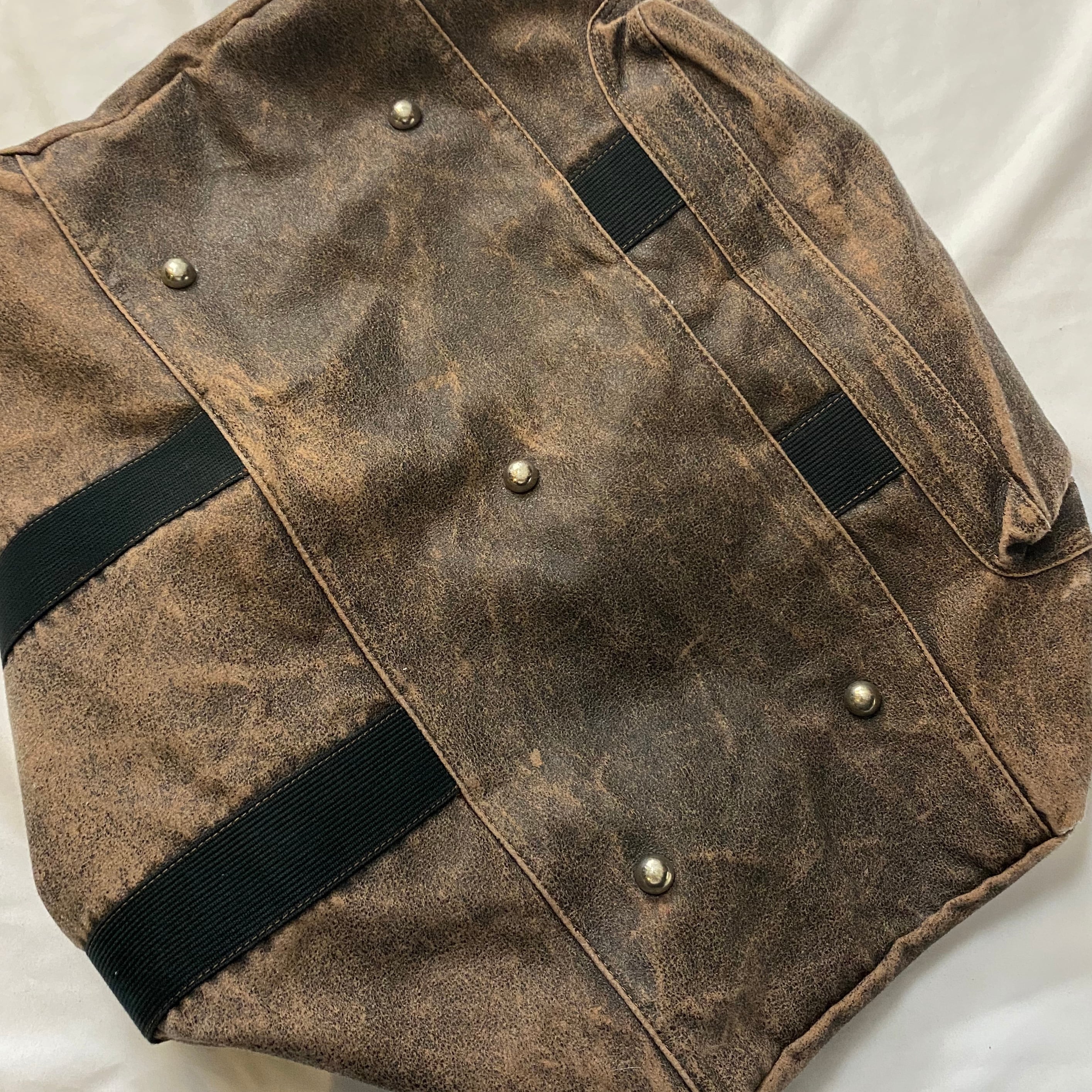 C.P.COMPANY cracked wool boston bag | NOIR ONLINE