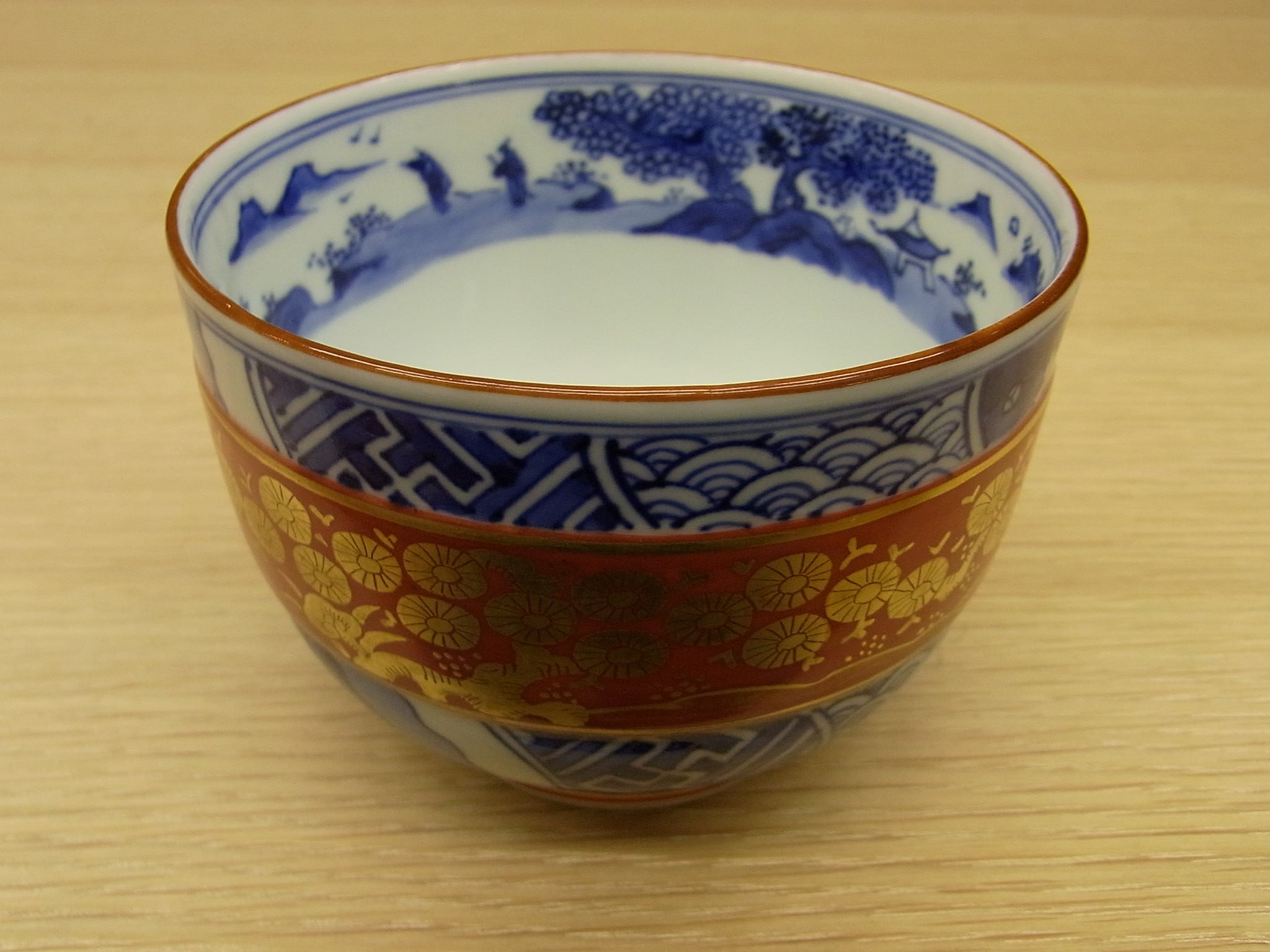 林淡幽 五山窯 祥瑞金襴手 松竹梅 茶碗 | 小林漆陶