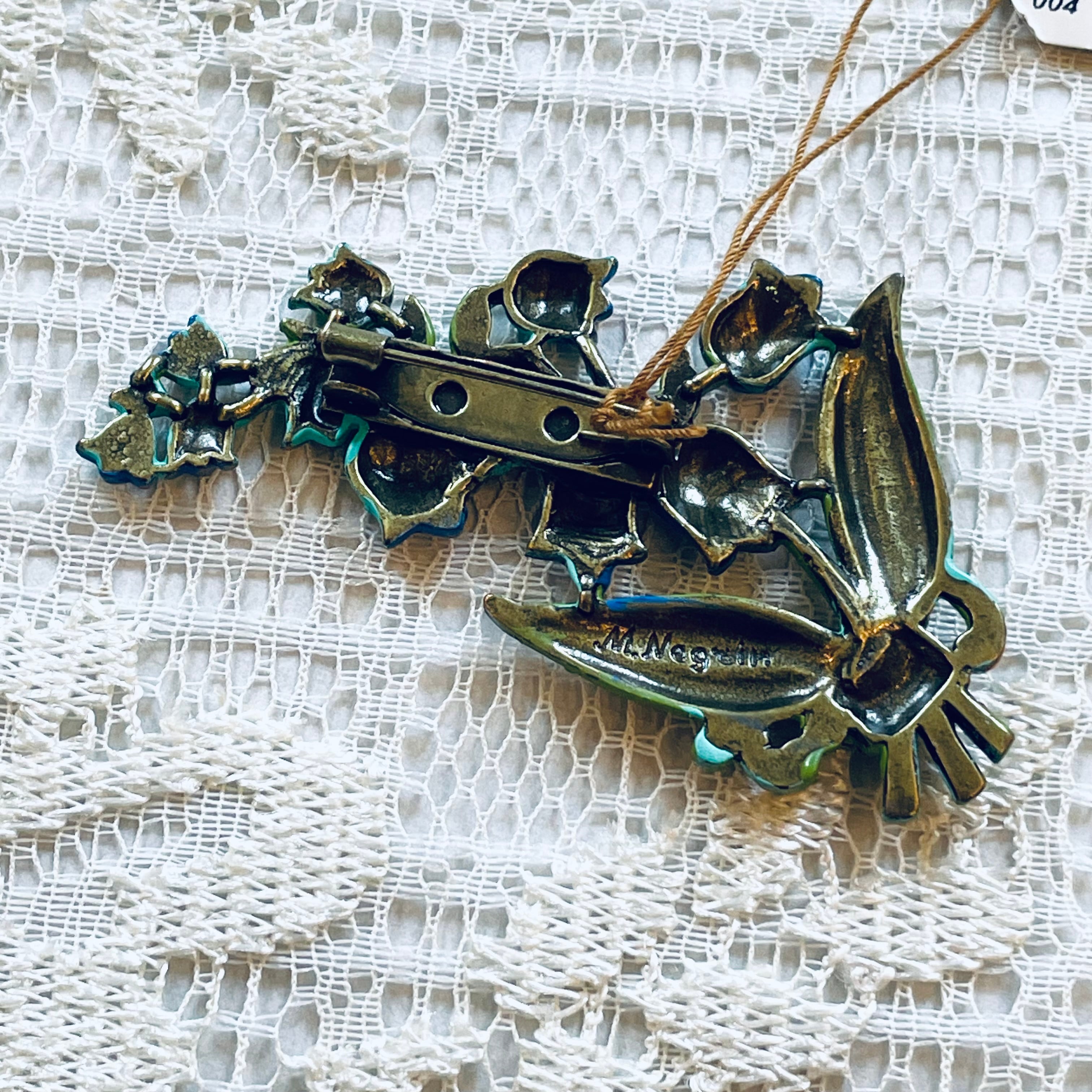 Michal Negrin ミハエルネグリン ビジュー スズラン ブローチ