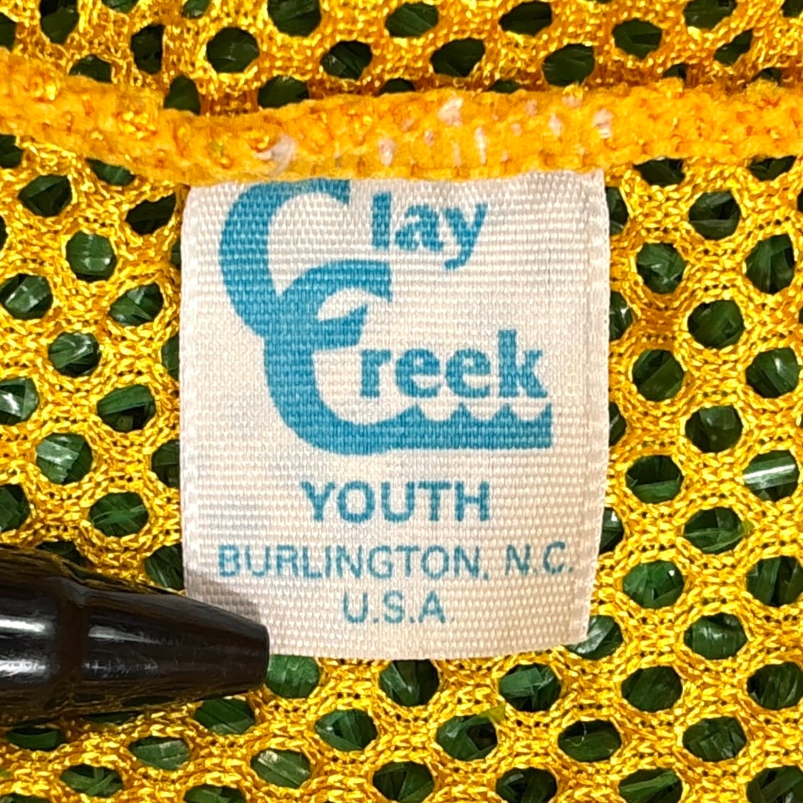 Lady's】 90s - 00s イエローメッシュ タンクトップ / 黄色 レディース