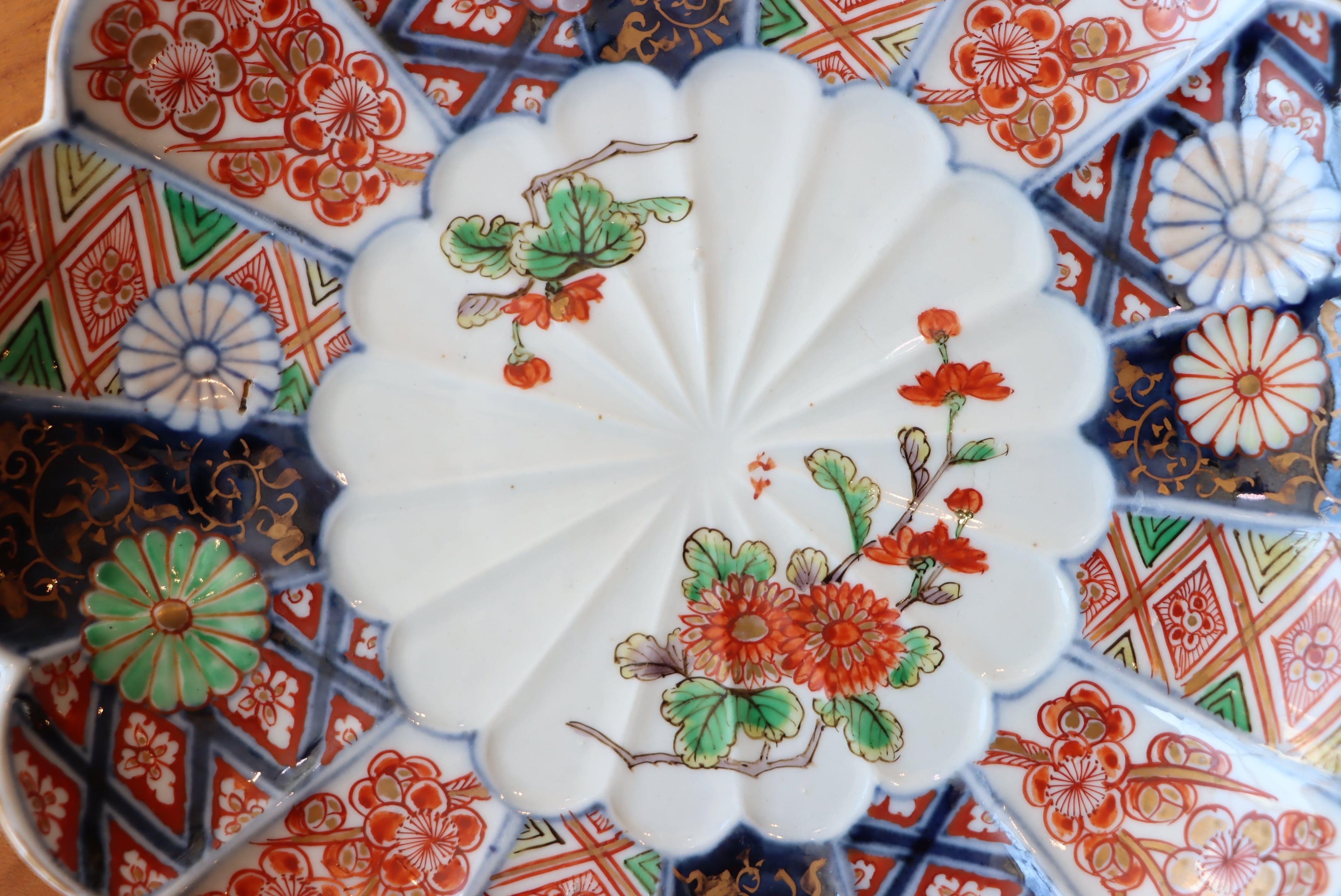 古伊万里 伊万里 大聖寺伊万里 中皿 7寸皿 蔵出し 5客