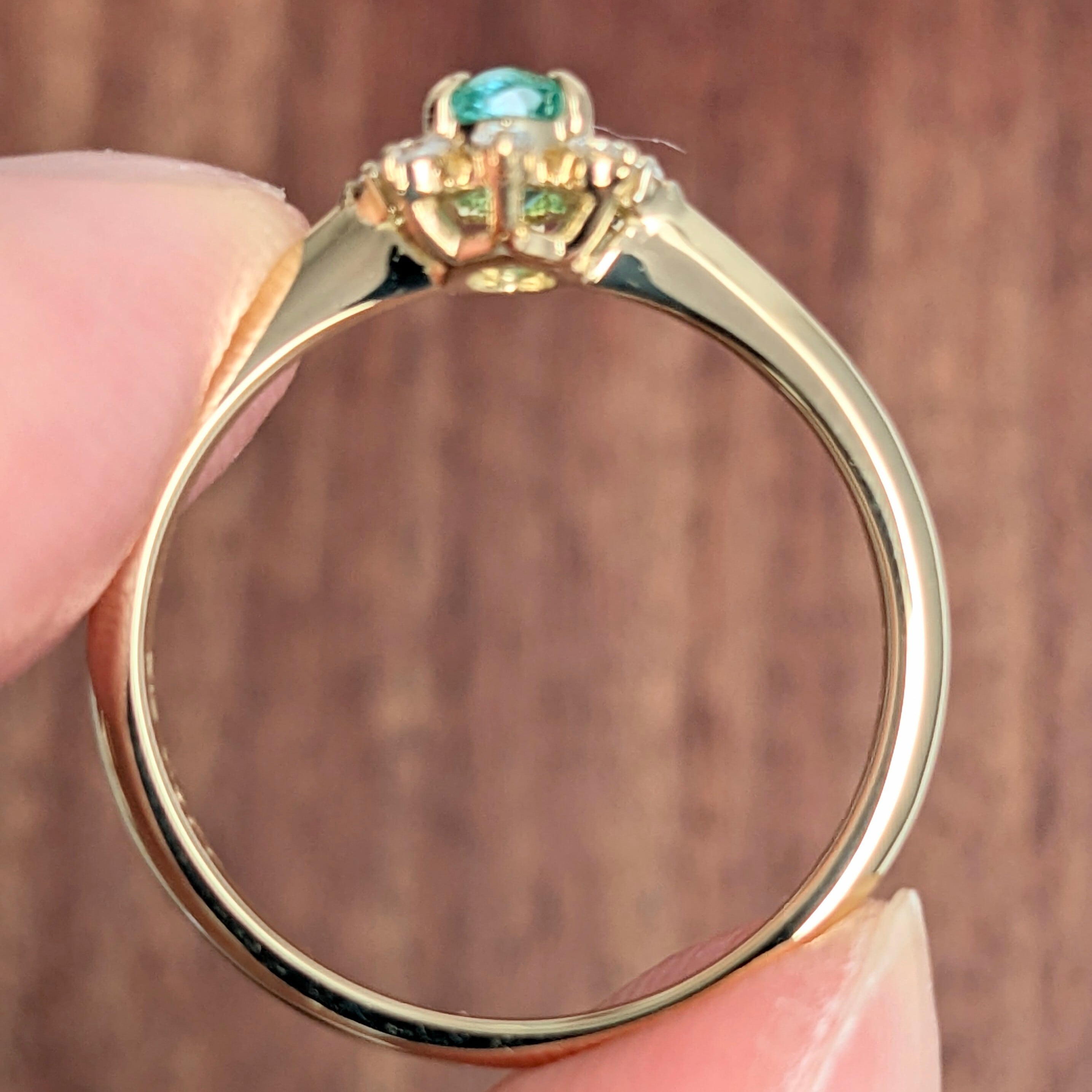 ビカビカネオン!!☆ブラジルバターリャパライバトルマリン18金Ptリング