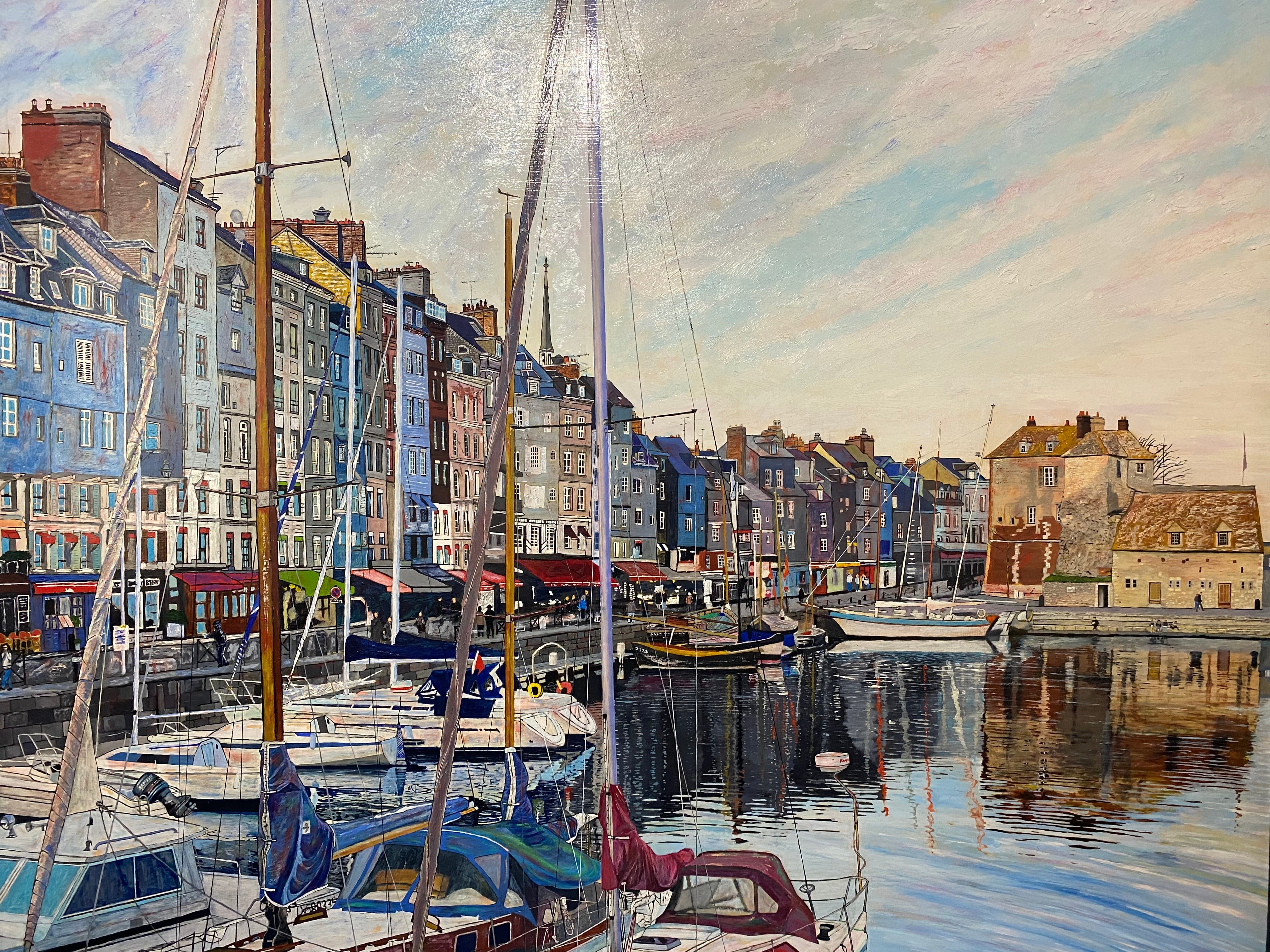 原画「オンフルール港」フランス 油彩原画(油絵) F100号 | ART STUDIO