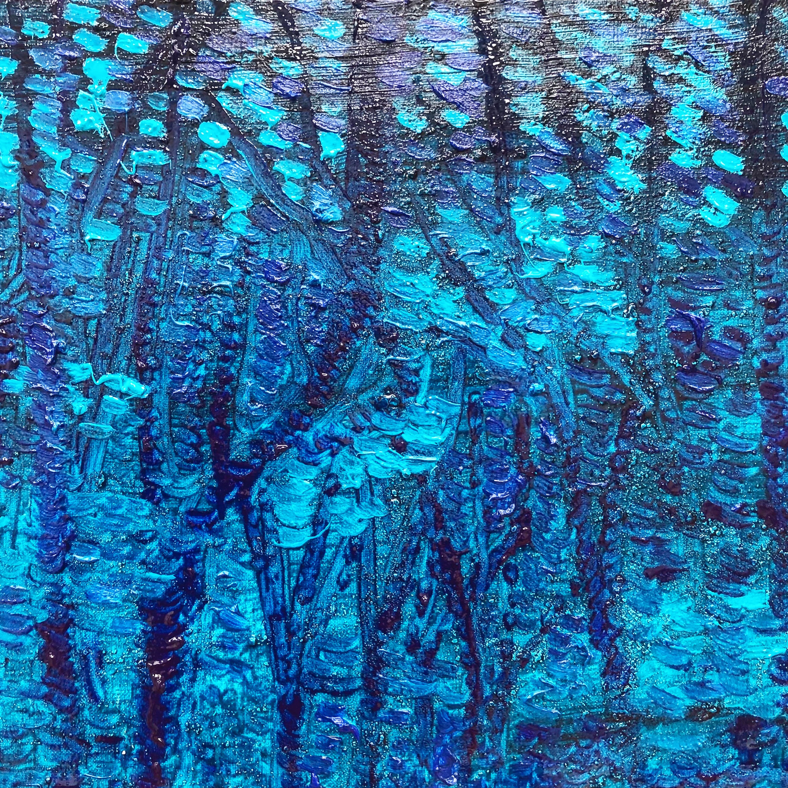 油絵 油彩 油彩画 絵 絵画【青の大地】 【公式通販】