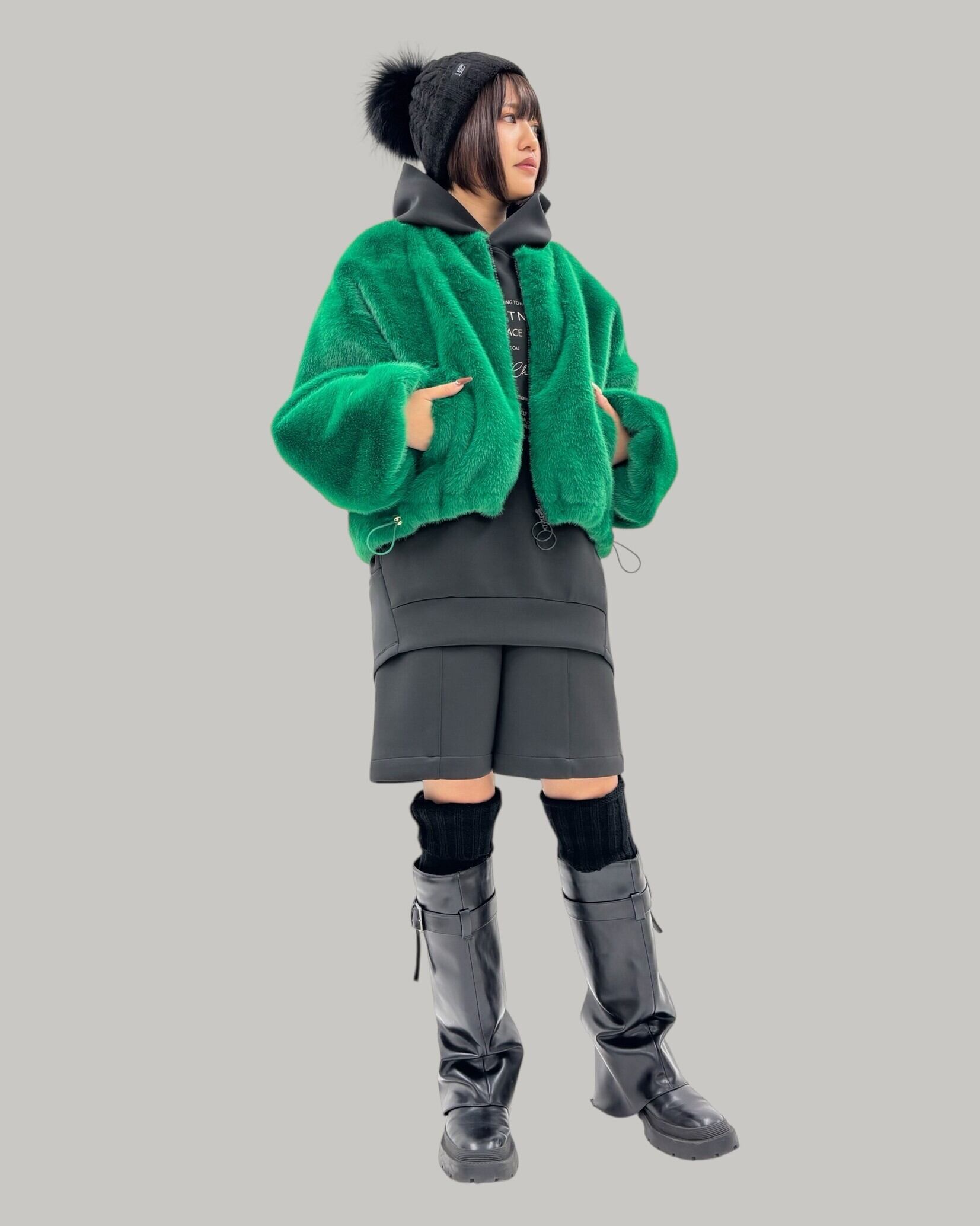 SALE【ayane】ラクーンボンボンニット帽 875822 アヤン | red earth