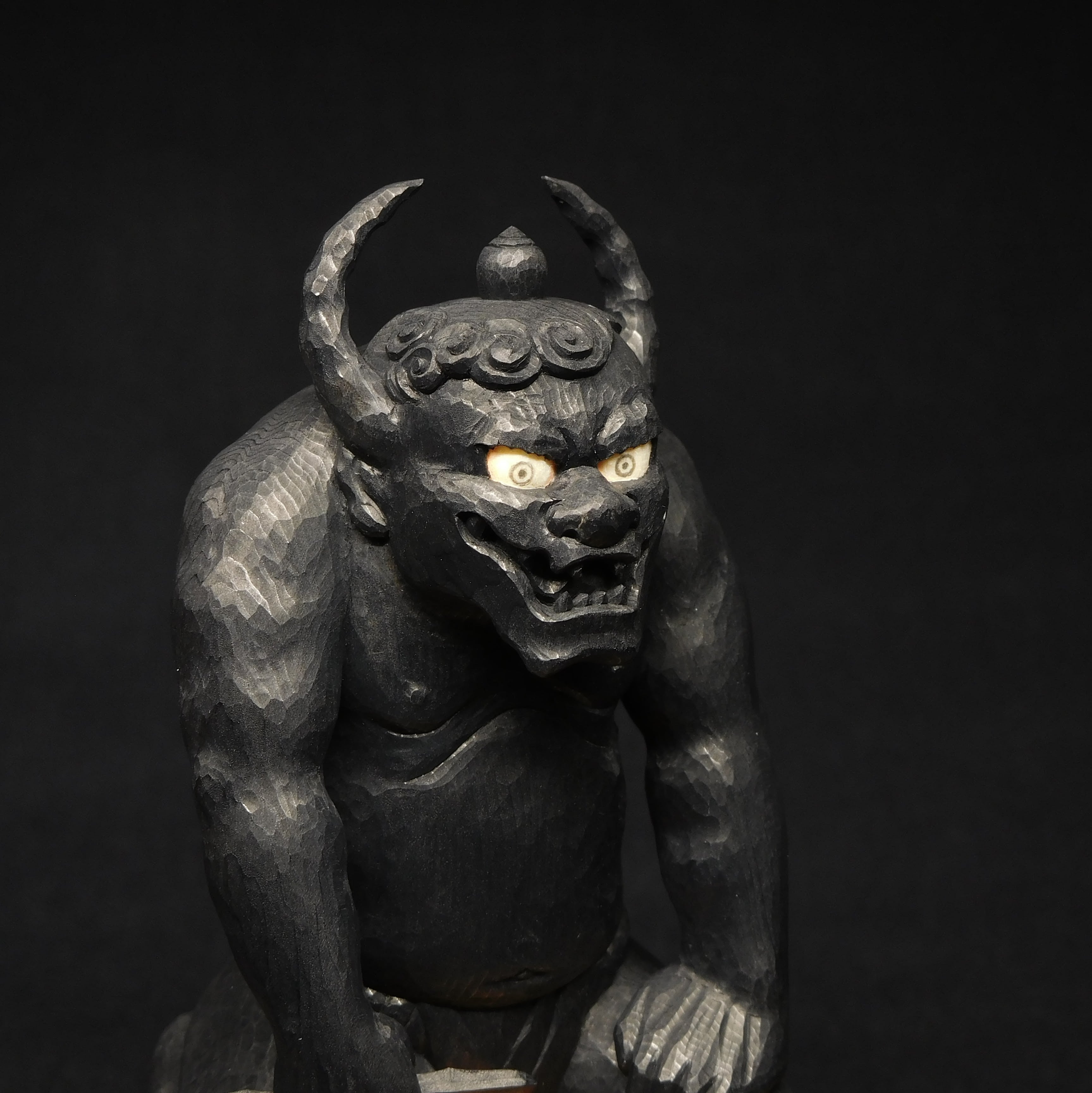 鬼大師』 鬼 仏像 木彫 | 神鳥仏像彫刻工房