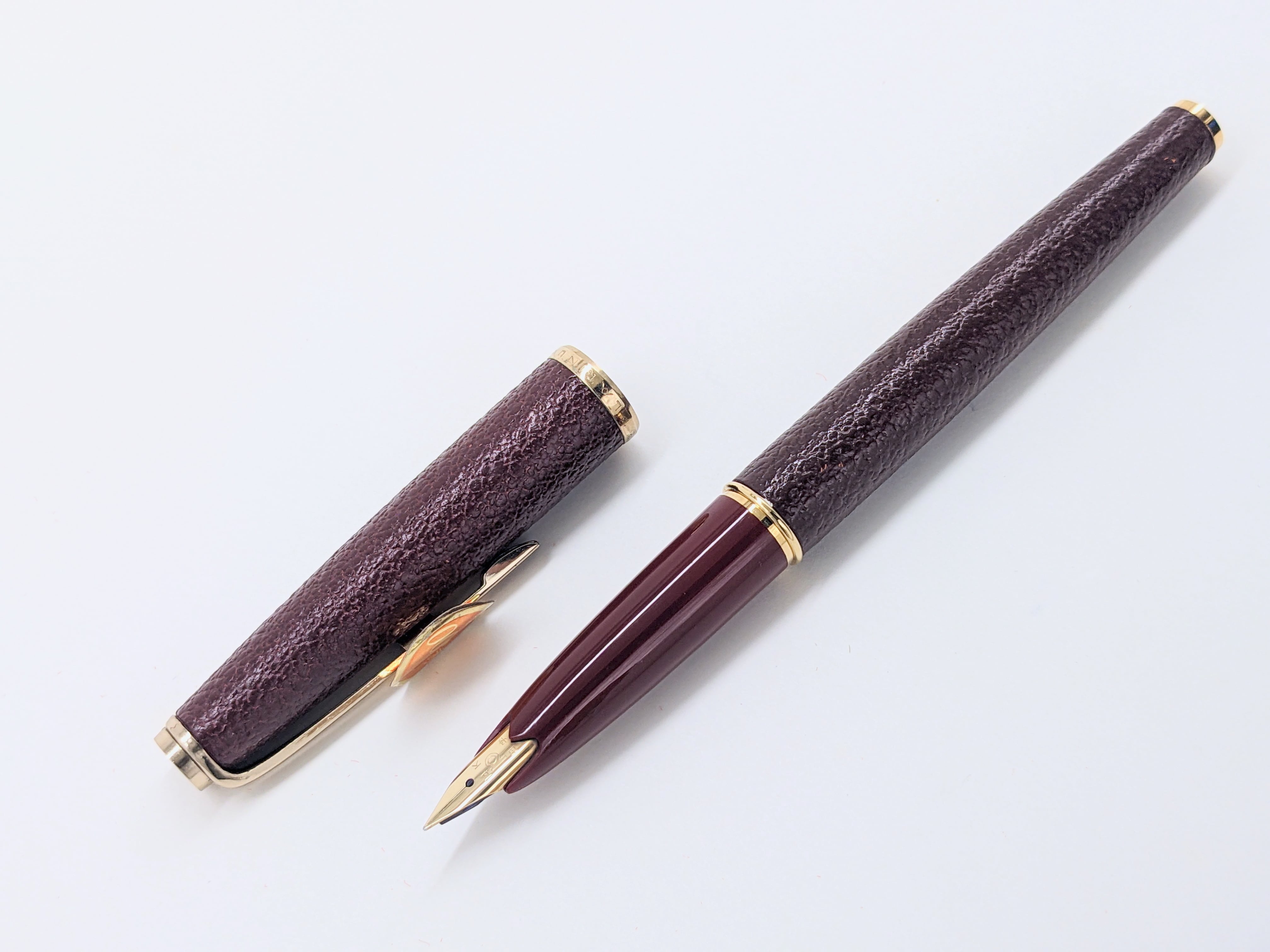 70s プラチナ シープ 本革巻き PLATINUM （細字） 18K 02886 | 川口