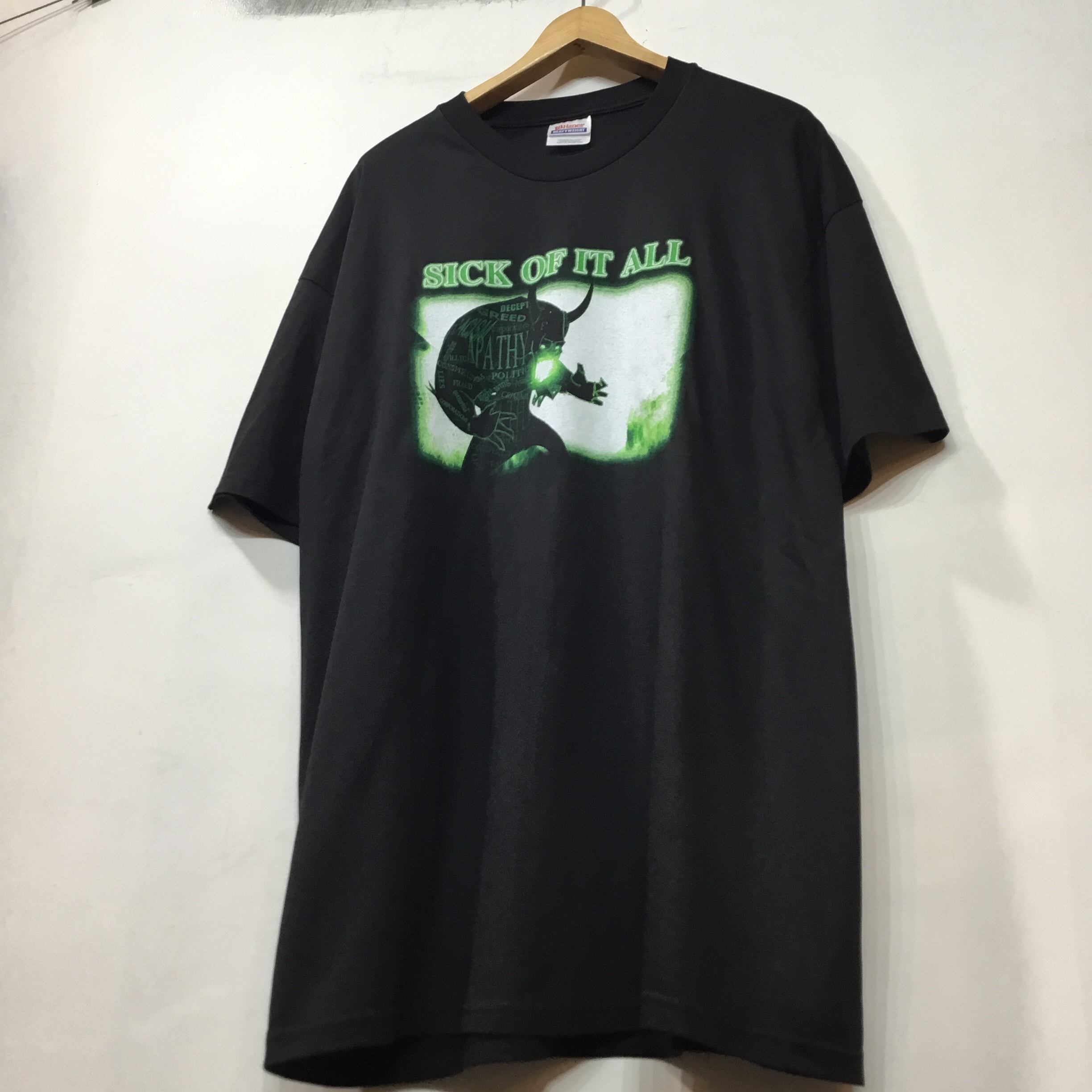 SICK OF IT ALL 90年代?ビンテージTシャツ L SICK OF IT ALL 90年代?