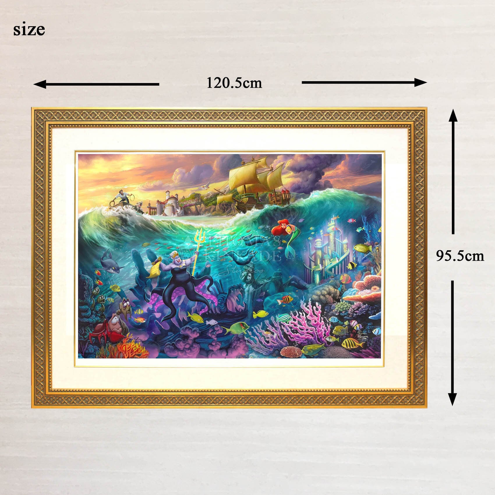 ベルリトルマーメイド アースラ絵画 ディズニーヴィランズ リミテッド