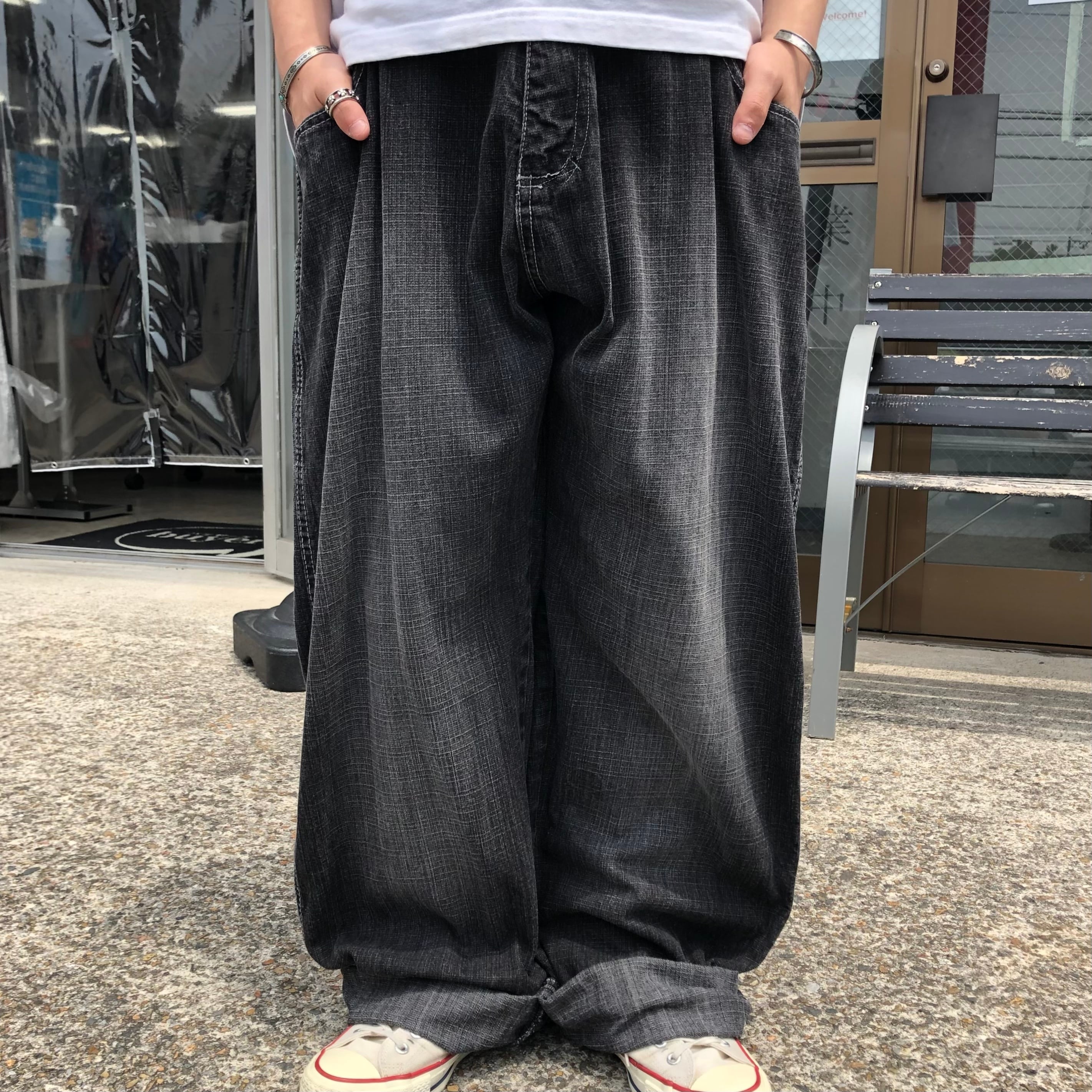 堂本剛着用同型別色□sasquatchfabrix□サルエル 袴デニム パンツ