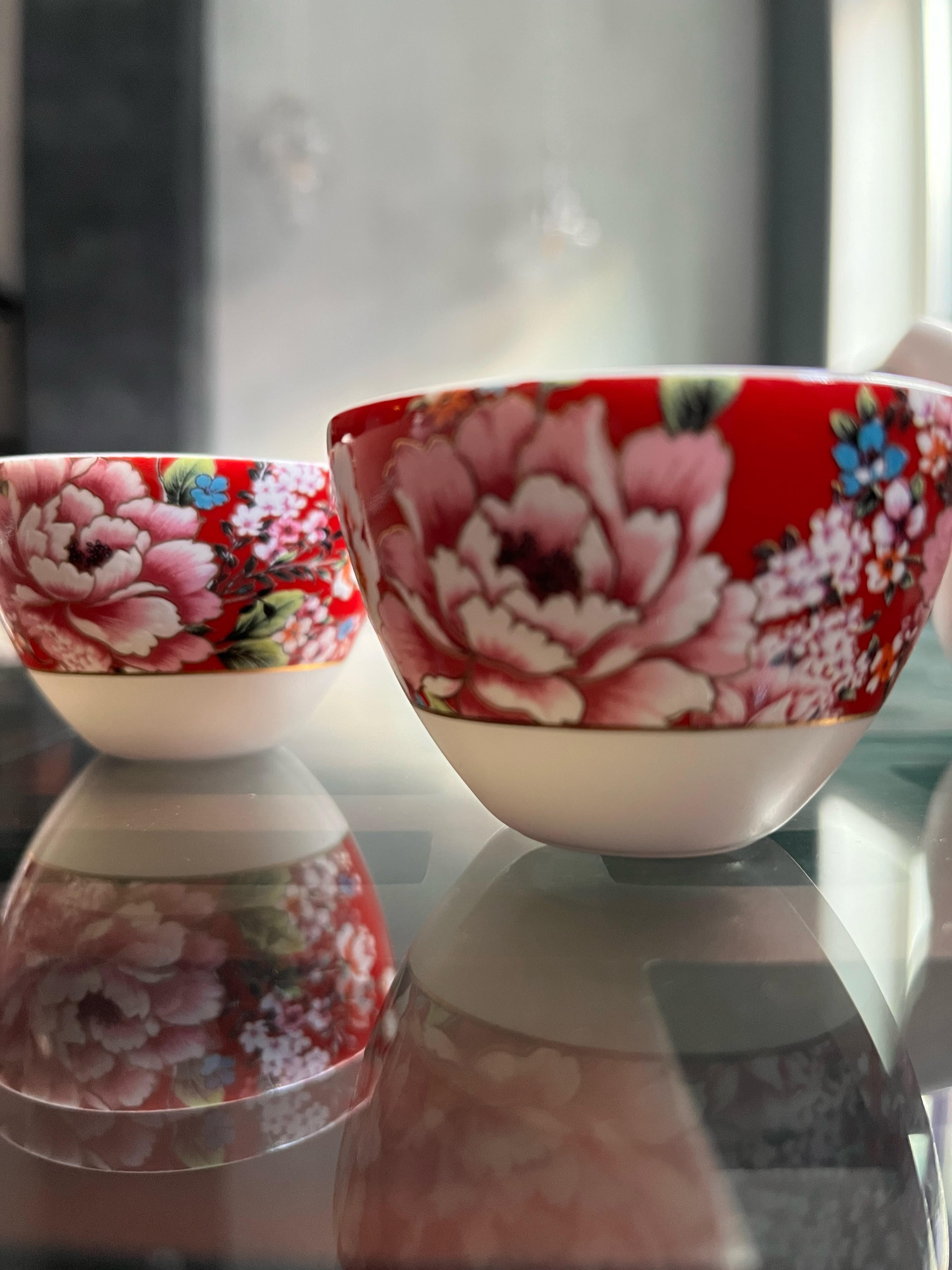 Eilong 花柄茶器セット | 台湾茶藝館 台湾茶カフェ 狐月庵