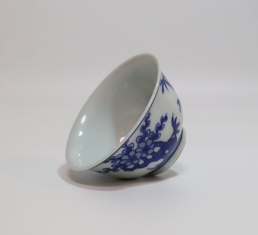 永楽善五郎造 染付写松竹梅汲出茶碗 10客 | 賢祥堂 うつわ店