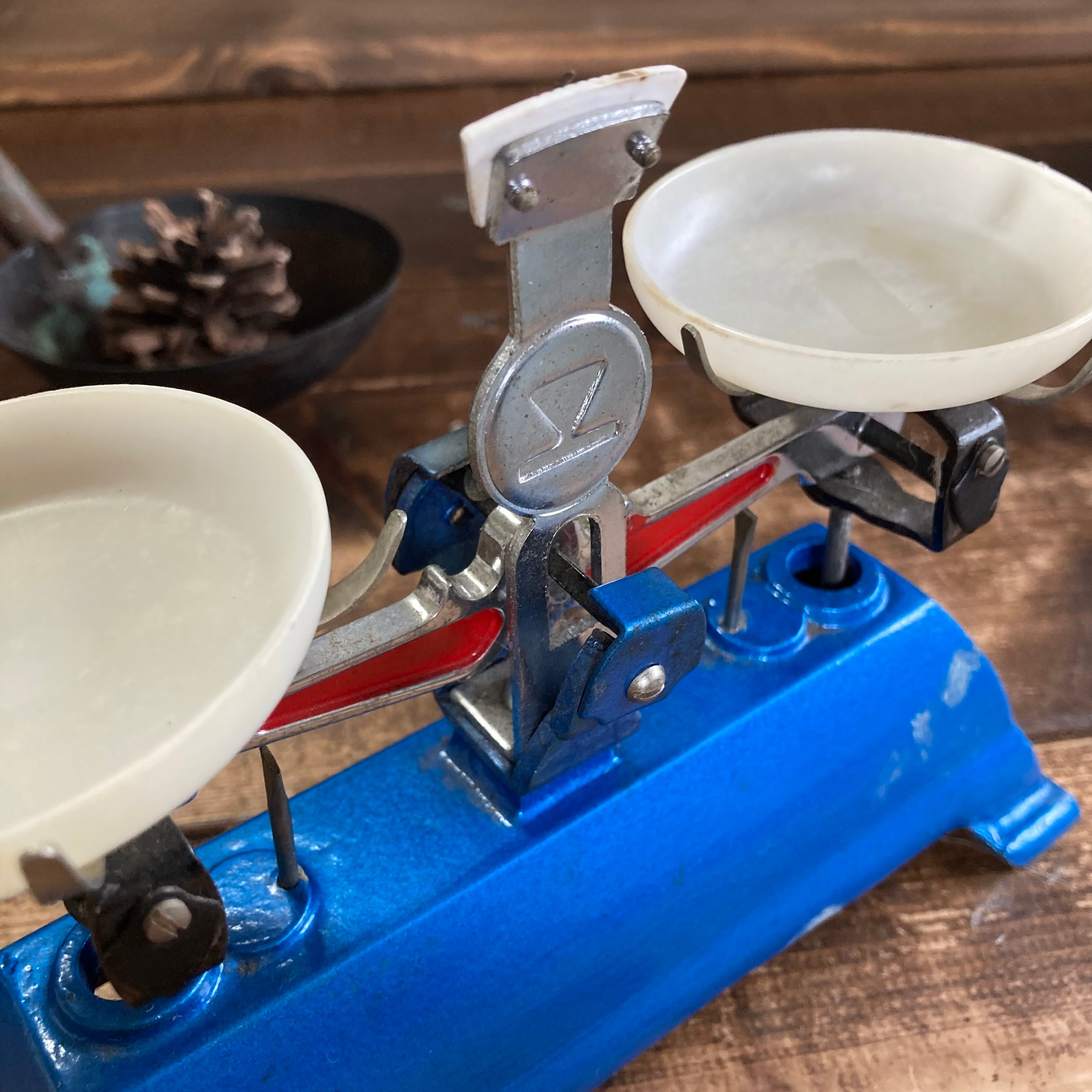 上皿天秤はかり 昭和レトロ 学校 実験 | ちいさな古道具屋さん［snooze］