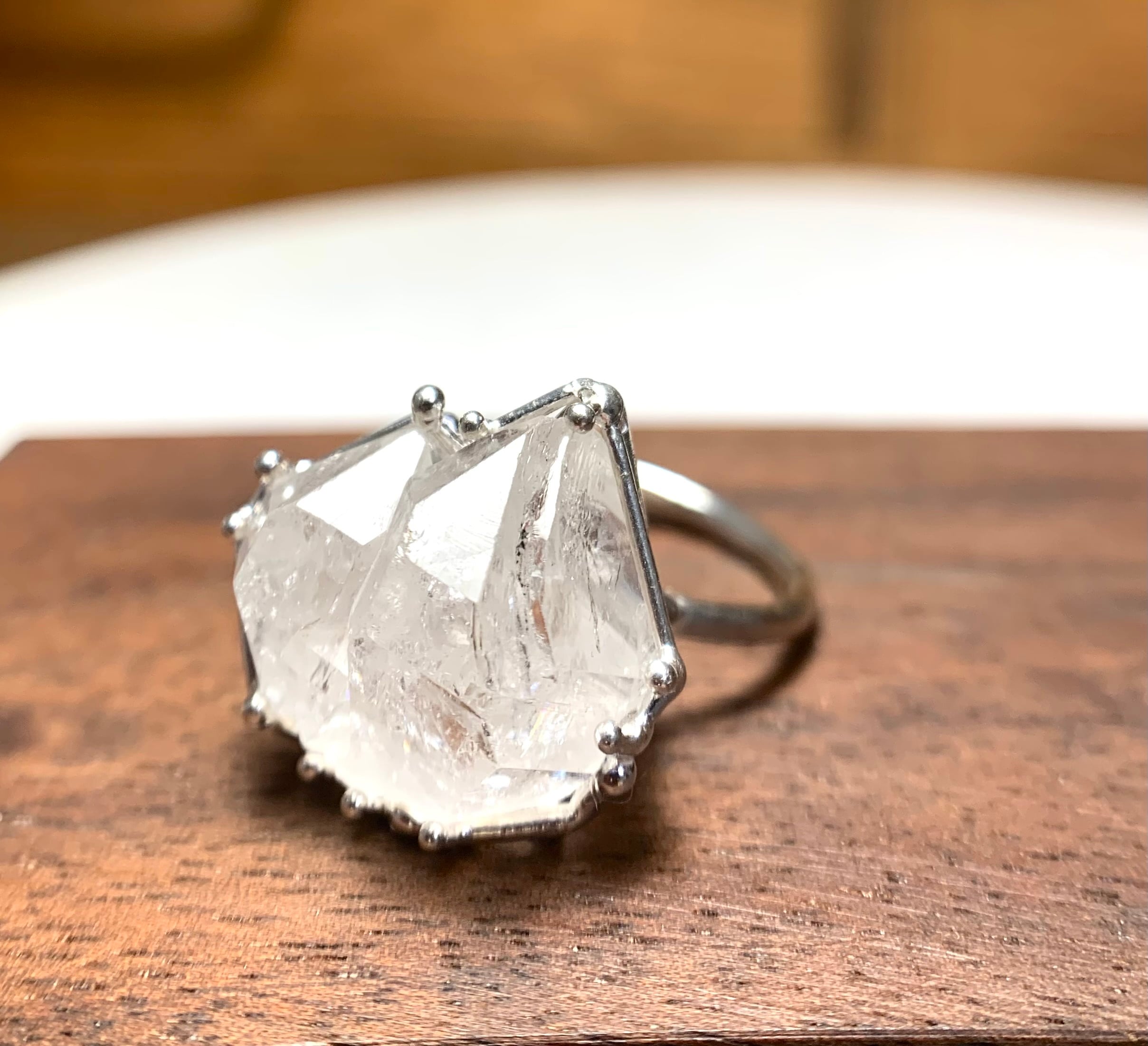 パキスタン産オイルインクォーツとカレンシルバーのチョーカー&ピアス