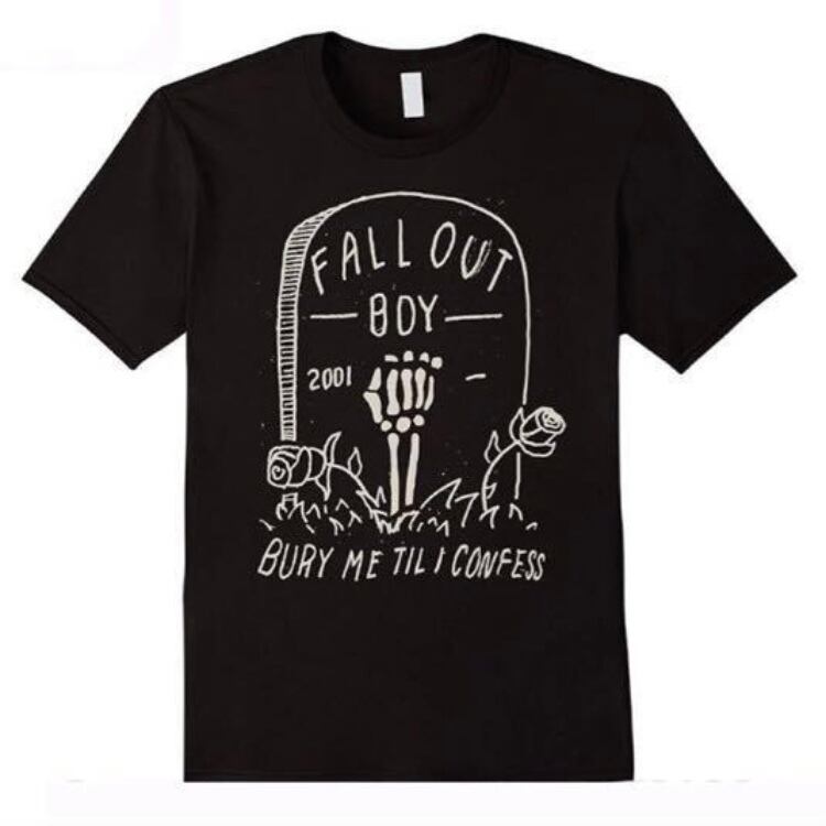 FALL OUT BOY バンド Tシャツ バンT フォールアウトボーイ Tee BLACK T