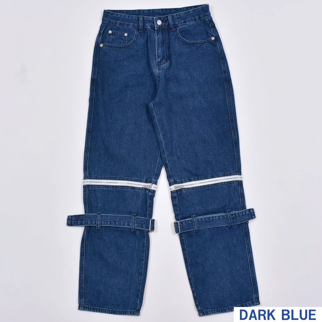 ニーZIPデニムパンツ | VOLCAN&APHRODITE