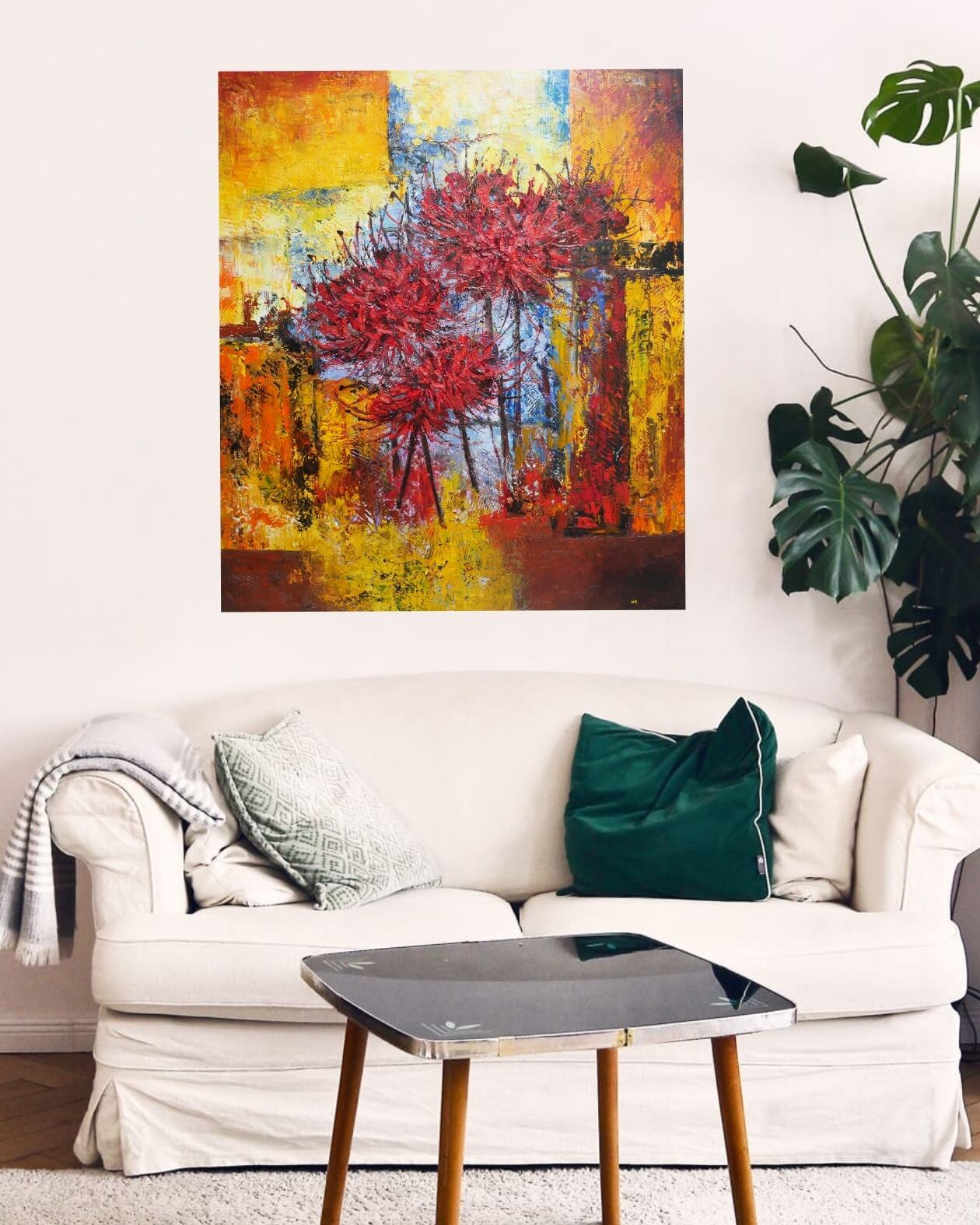 油絵 油彩 油彩画 絵 絵画 【彼岸花】F20号 | HIROSHI1990