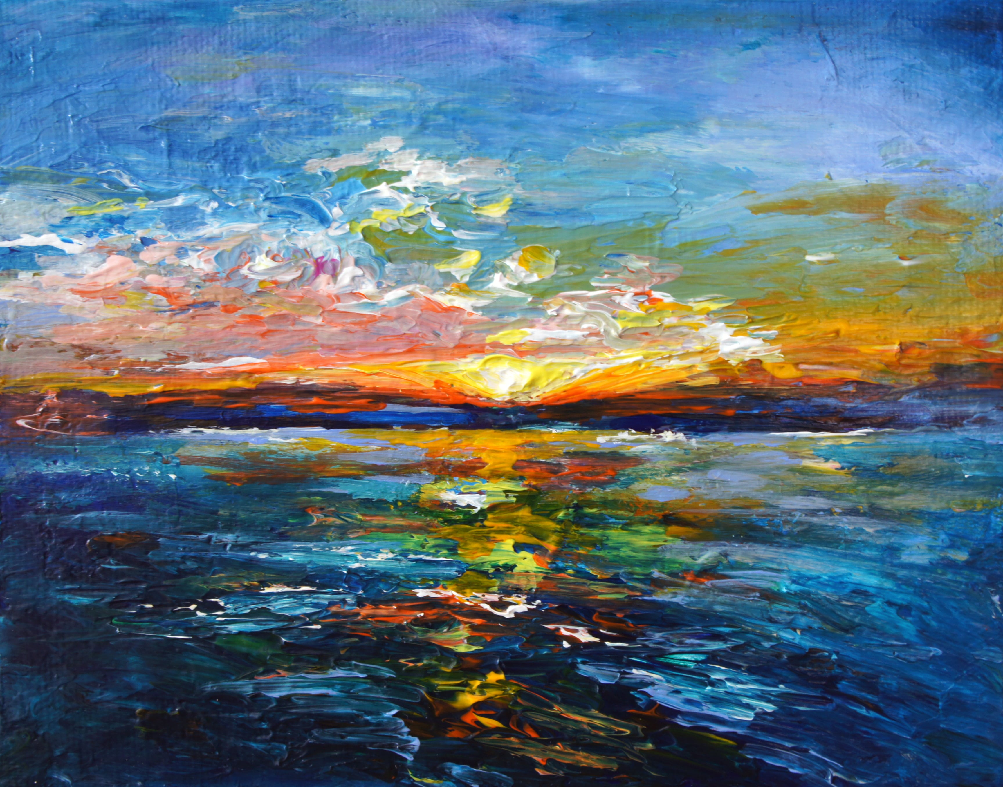 アクリル画 風景画 絵画 送料無料 ギフト アクリル画 原画｜Yahoo 海の絵