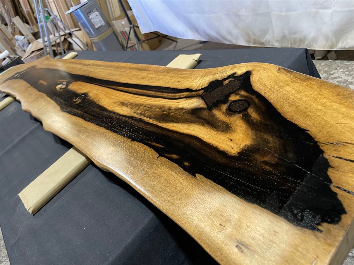 黒柿 黒柿花台 作者光石 木材 黒柿 花台