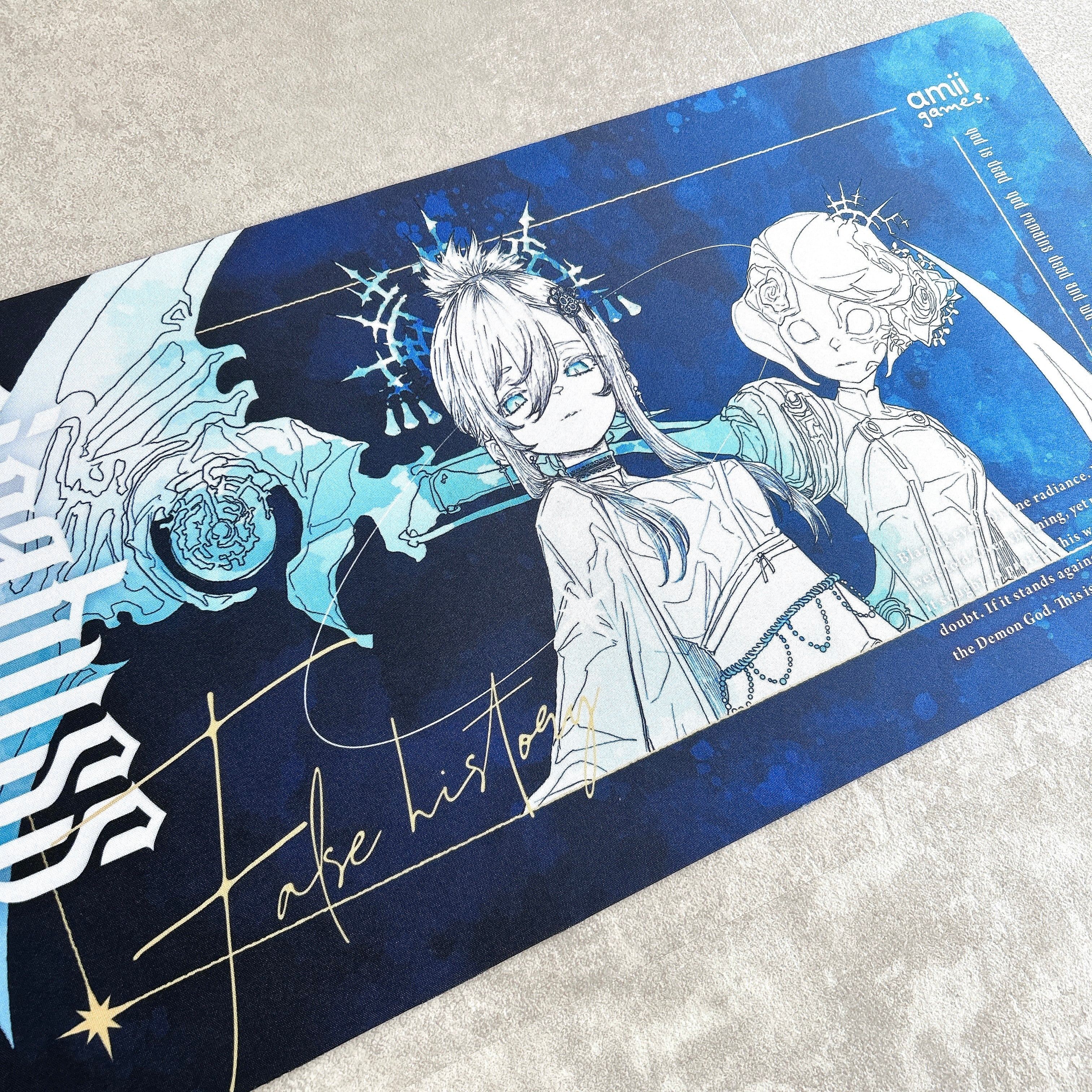 amiiのプレイマット「てんしちゃん」＆「あくまちゃん」2本セット 未