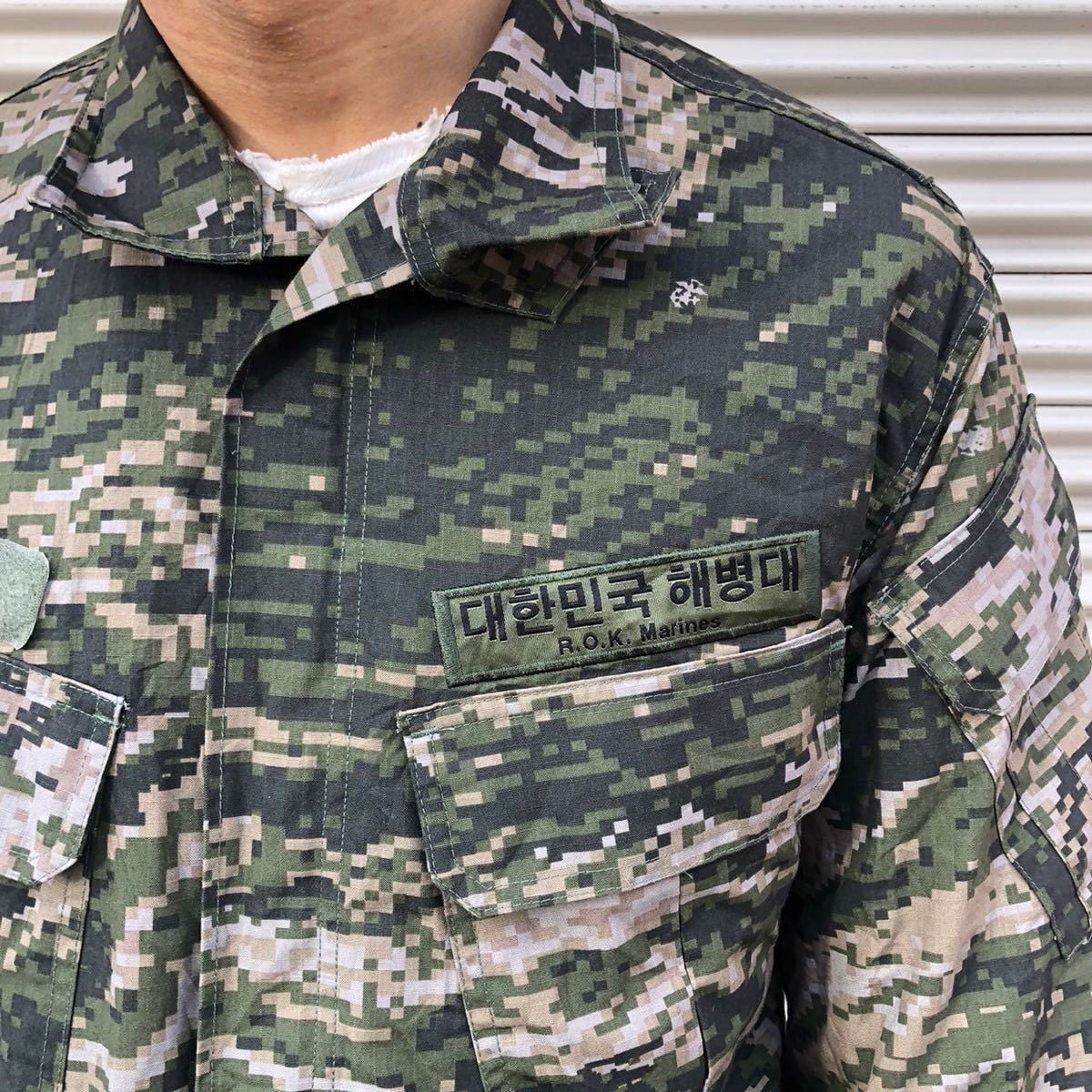 韓国陸軍 デジタル迷彩フィールドジャケット 韓国軍実物 二重生地 韓国