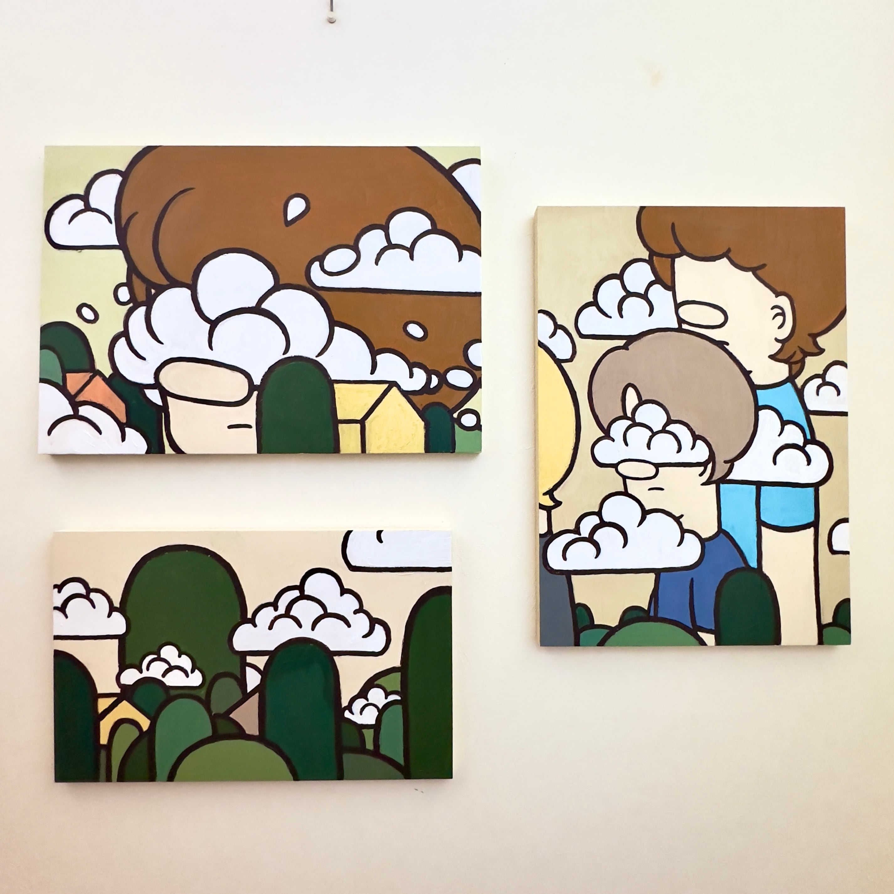 ○Kaoruko Negishi○ 2点セット アクリル画 原画 紐付き 【公式通販】