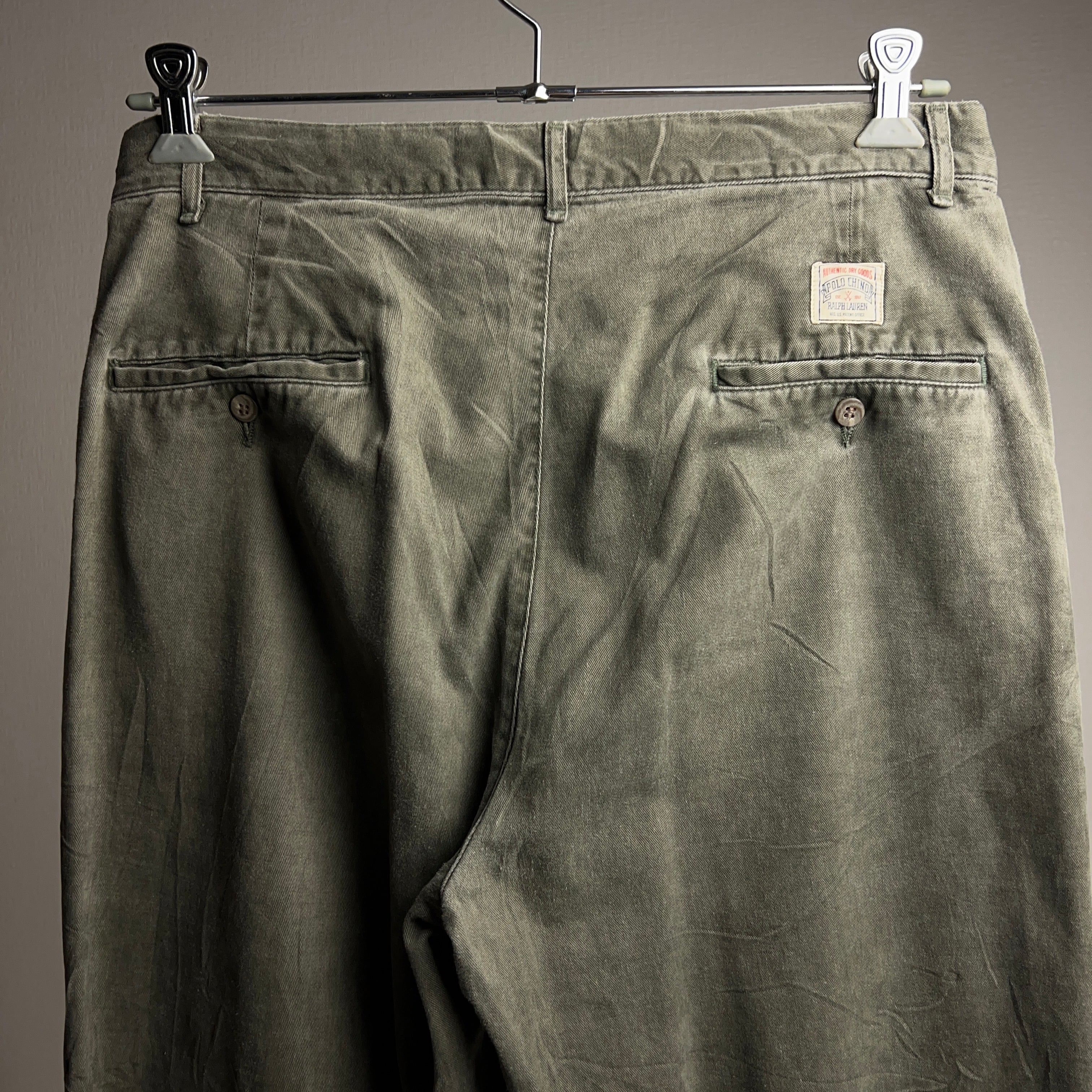 90's Polo by Ralph Lauren IN-TUCK Chinos W33 L34 USA製 ラルフ