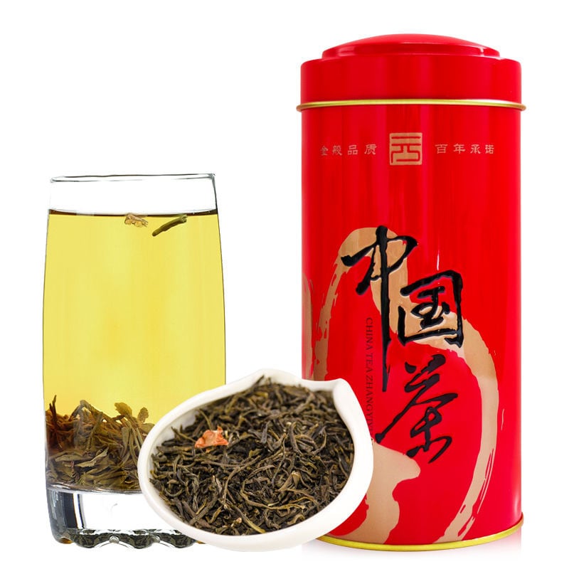高級贈答品 LONGHAO 張一元茉莉花茶200g×2缶百年承諾