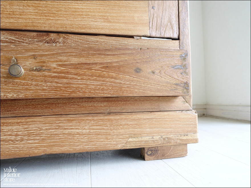 チーク無垢材 ヴィンテージキャビネットZX 食器棚 ショーケース 陳列棚