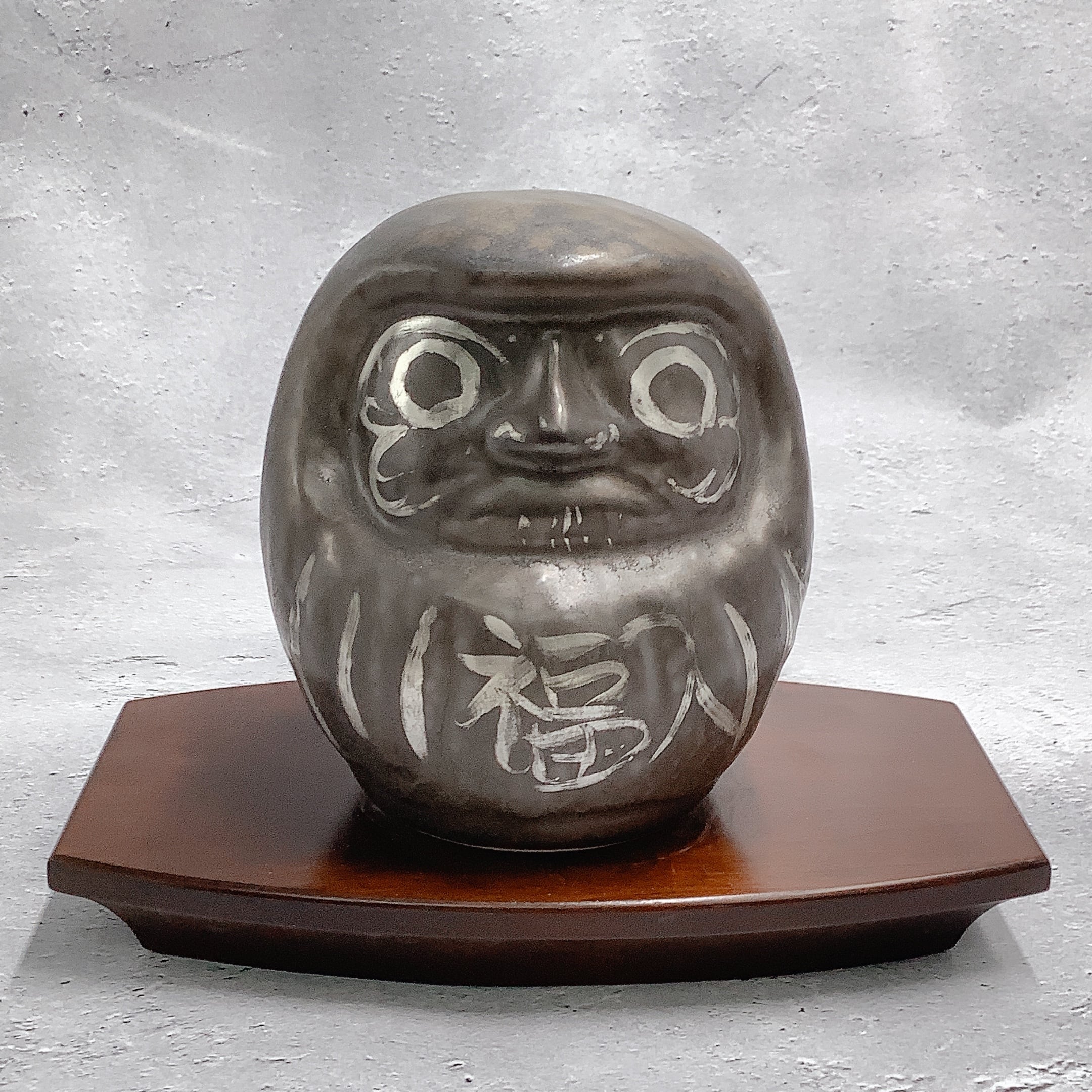 置物□達磨 白磁 だるま オブジェ 古玩 唐物 中国 古美術 時代物 骨董