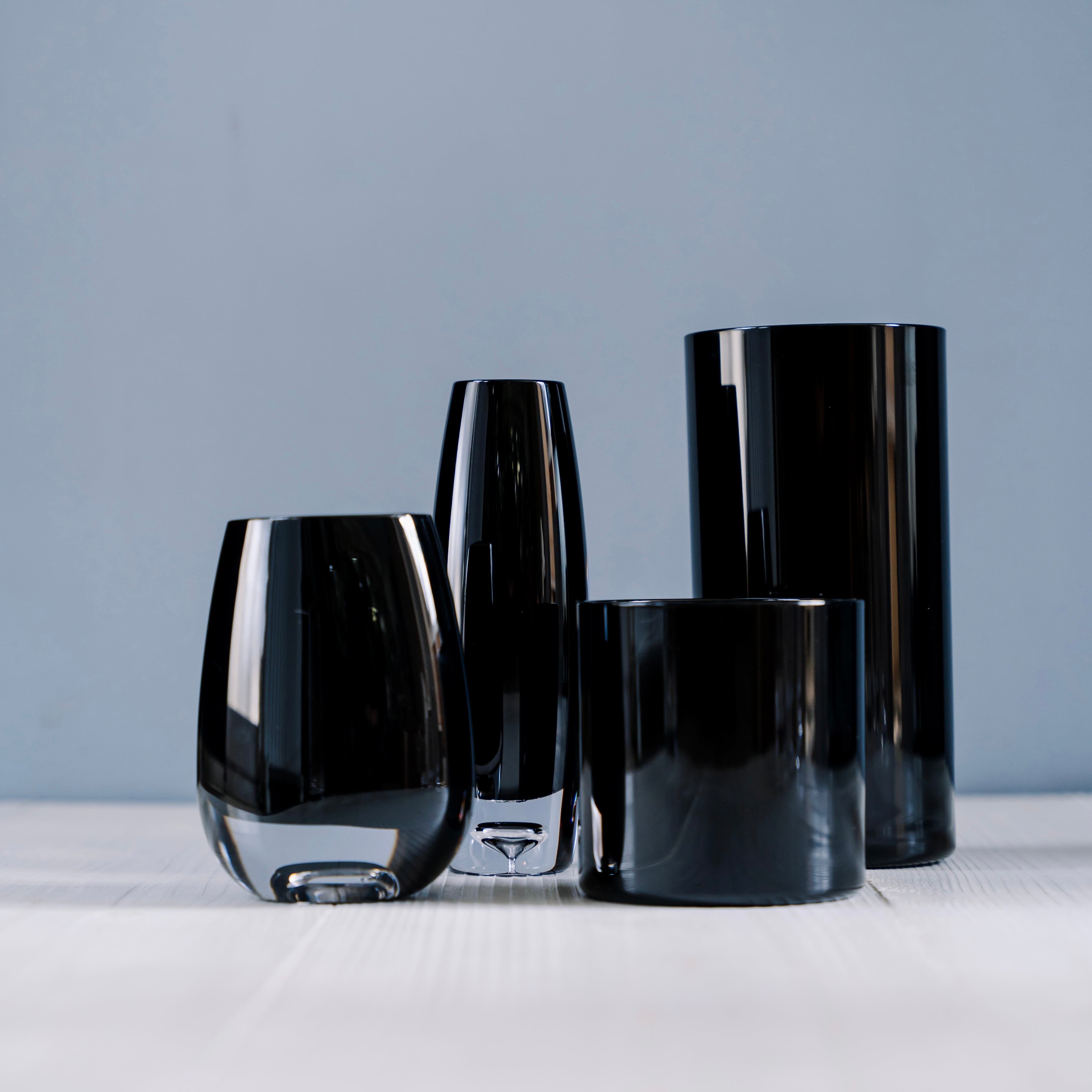 われない花瓶 一輪挿 18cm ブラック | V.PARK