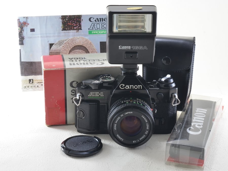 Canon AE-1 Program 一眼カメラ レンズ2本、フラッシュ、取説付