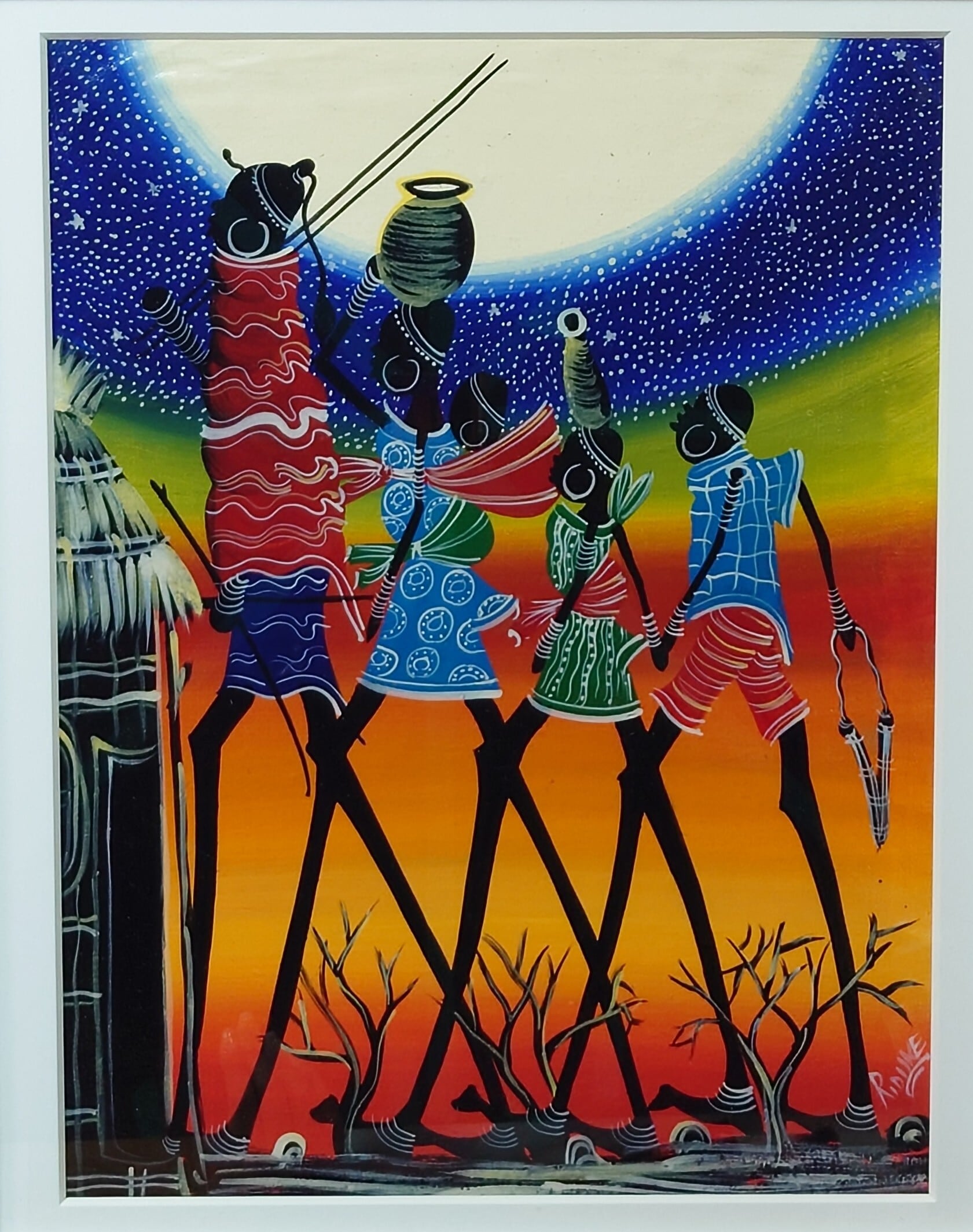 マサイ族の絵 マサイ族の絵 - メルカリ