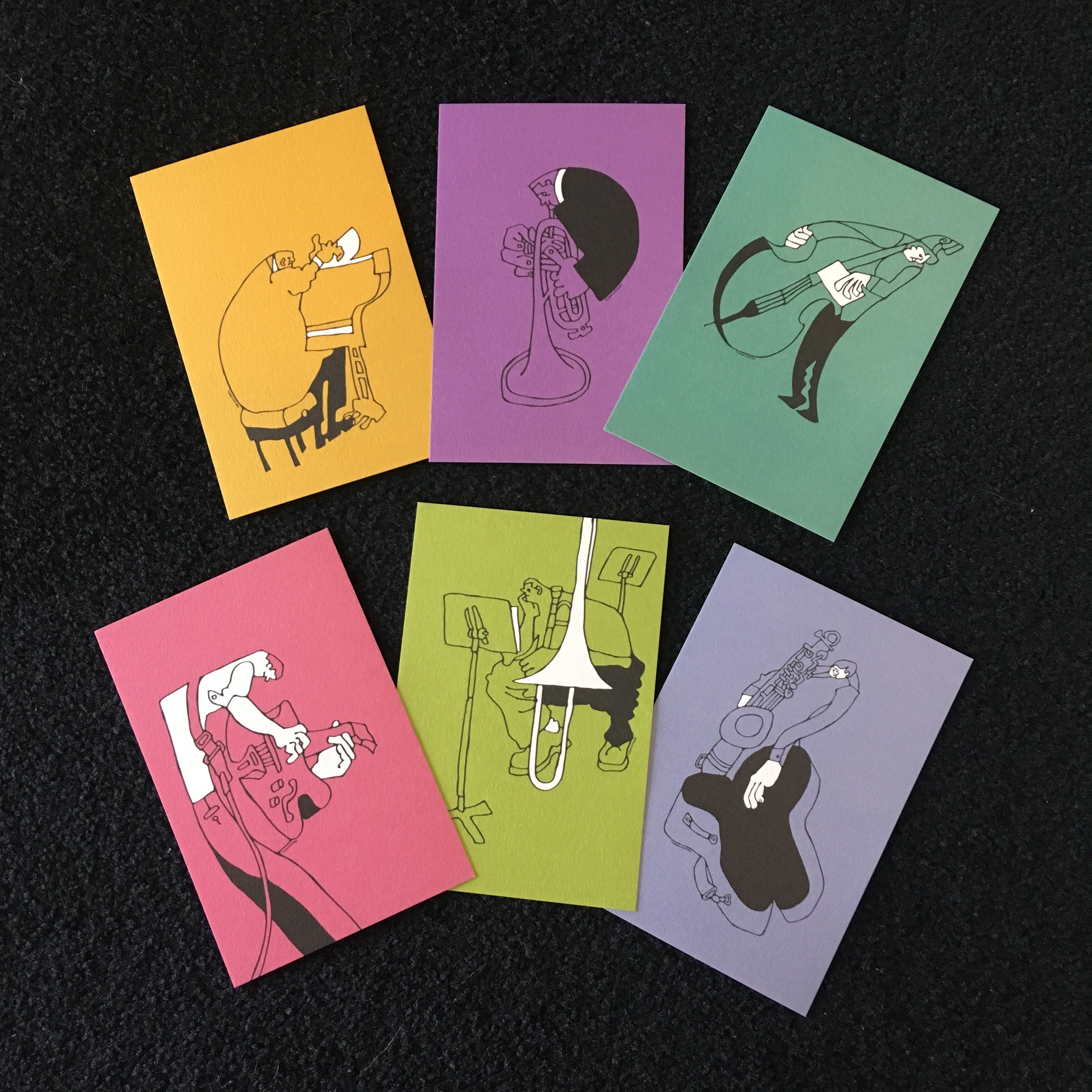 Jazz Postcard Set 02 | TAKAO FUJIOKA / WAY OUT WEST / JAZGRA