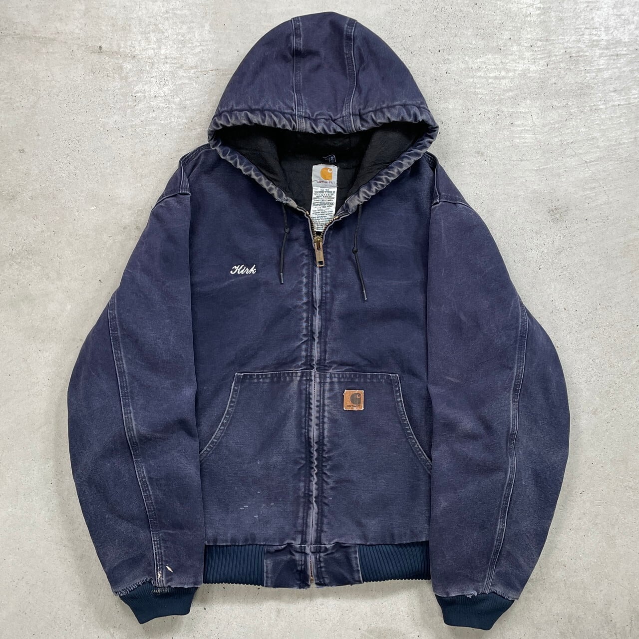 00s USA製 ネイビー カーハート ダックアクティブジャケット XL