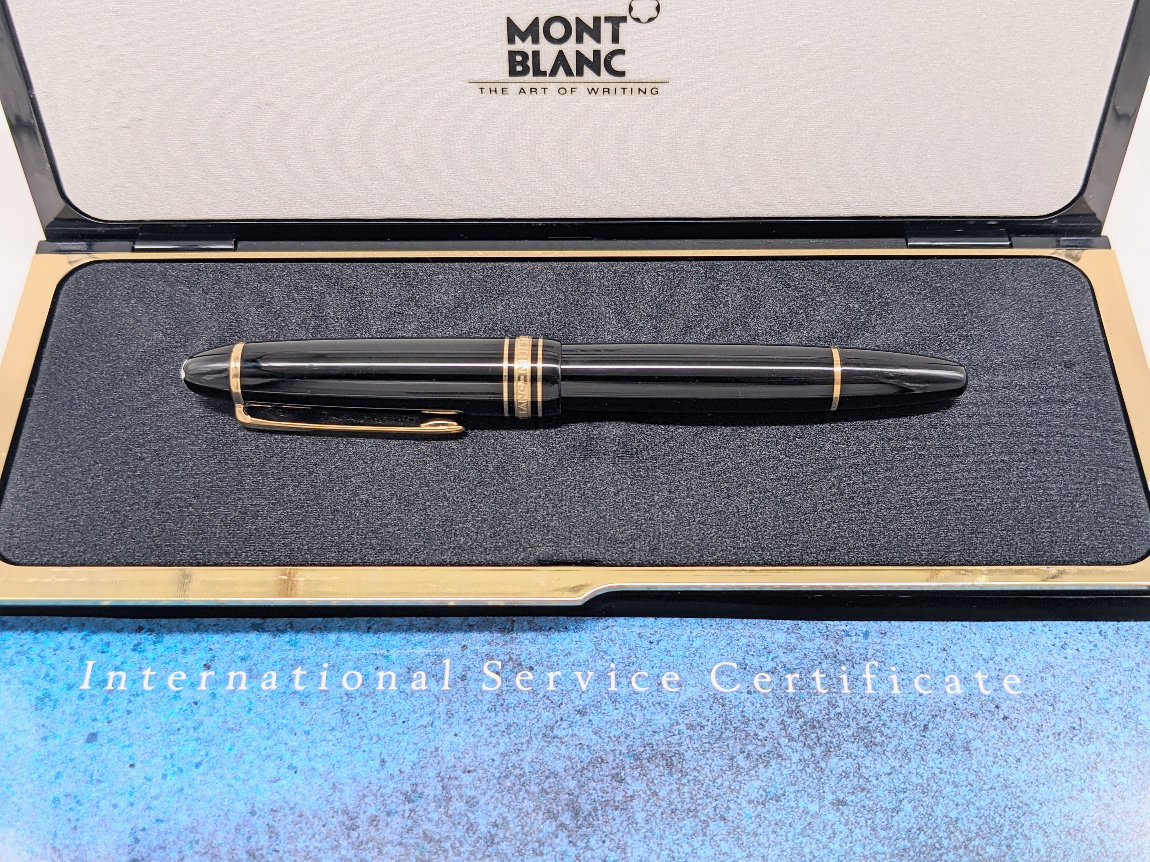 モンブラン マイスターシュテュック 146 万年筆 14C 全金 EF 極細字