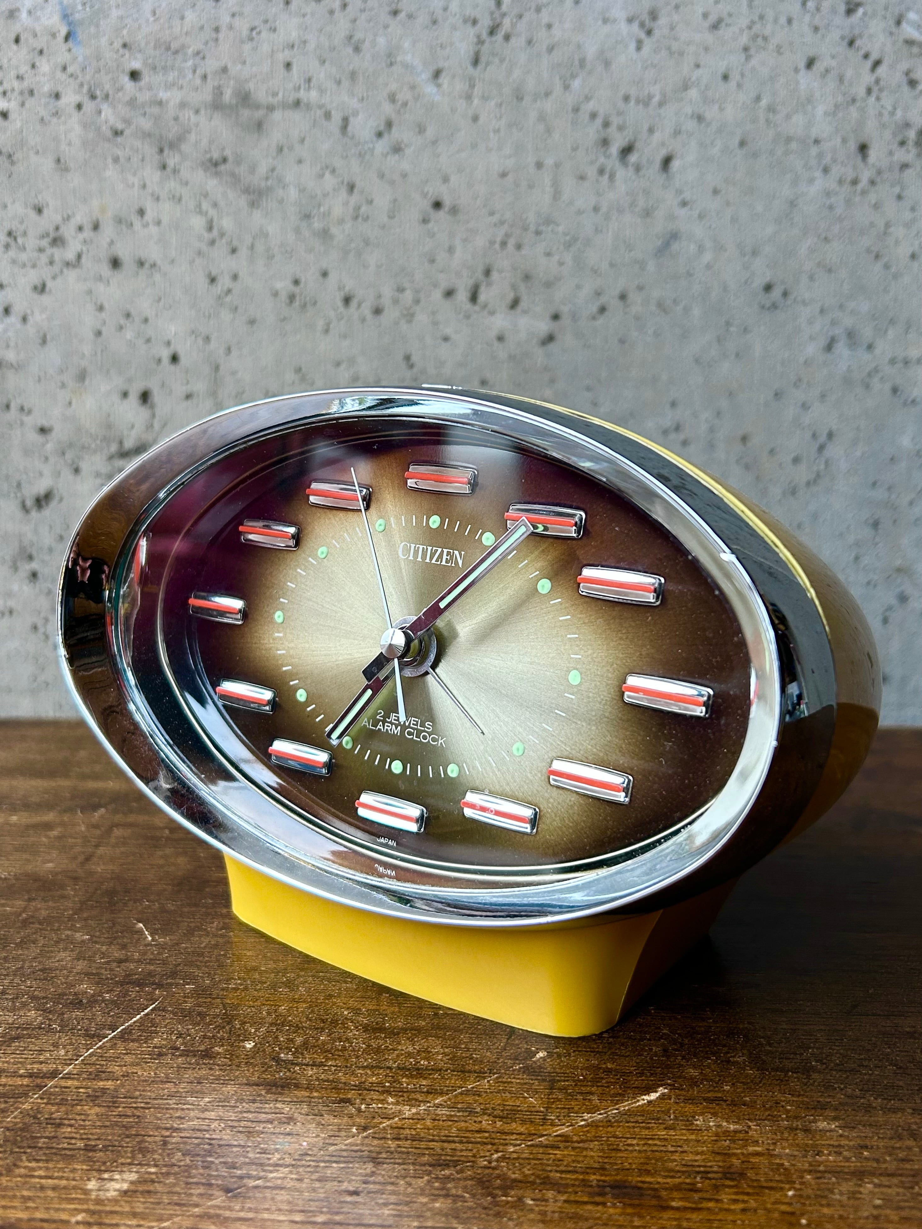 昭和レトロ CITIZEN シチズン 目覚まし 置き時計 スペースエイジ