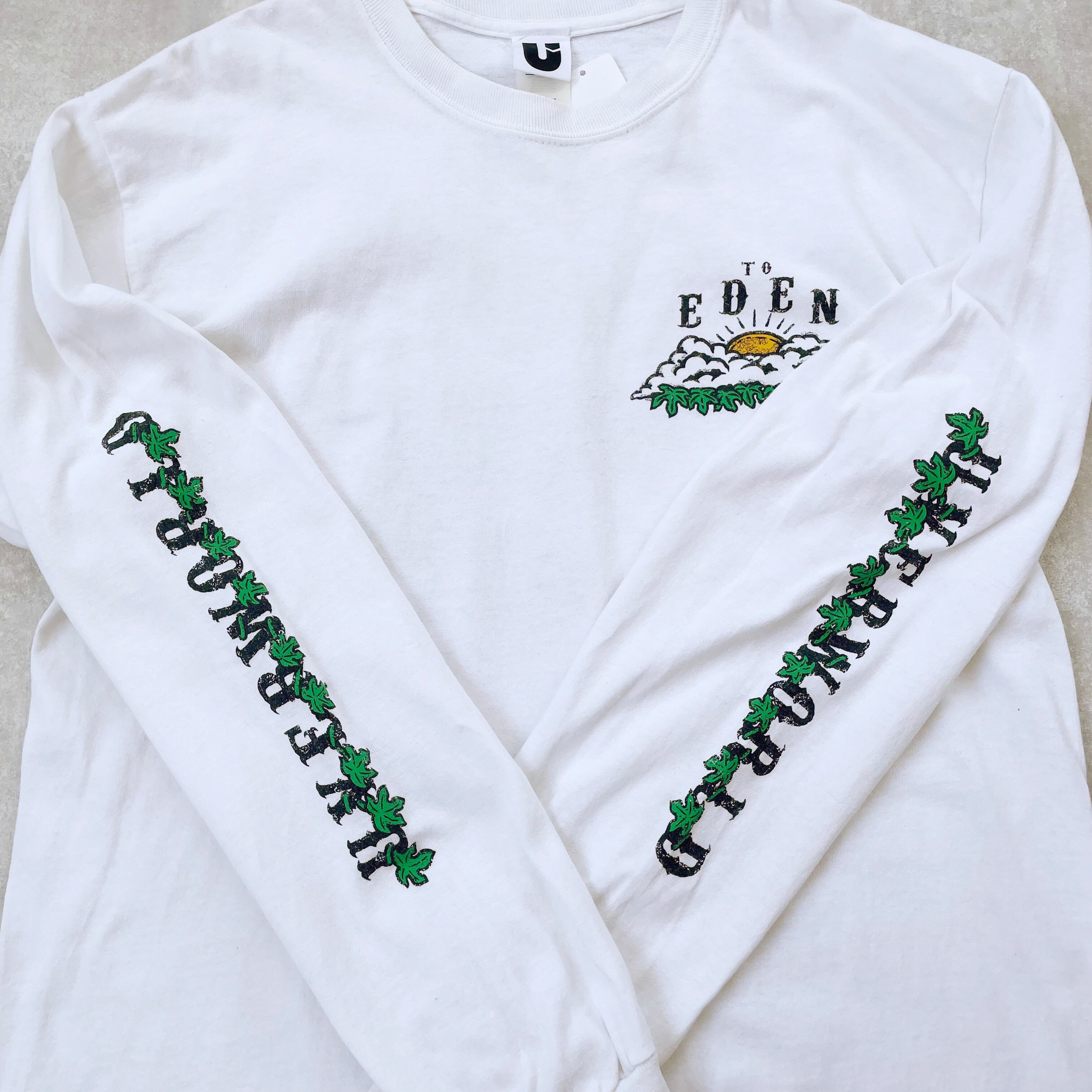 band】 UVERworld EDEN ロンT 長袖Tシャツ 袖プリント 2018 バンT