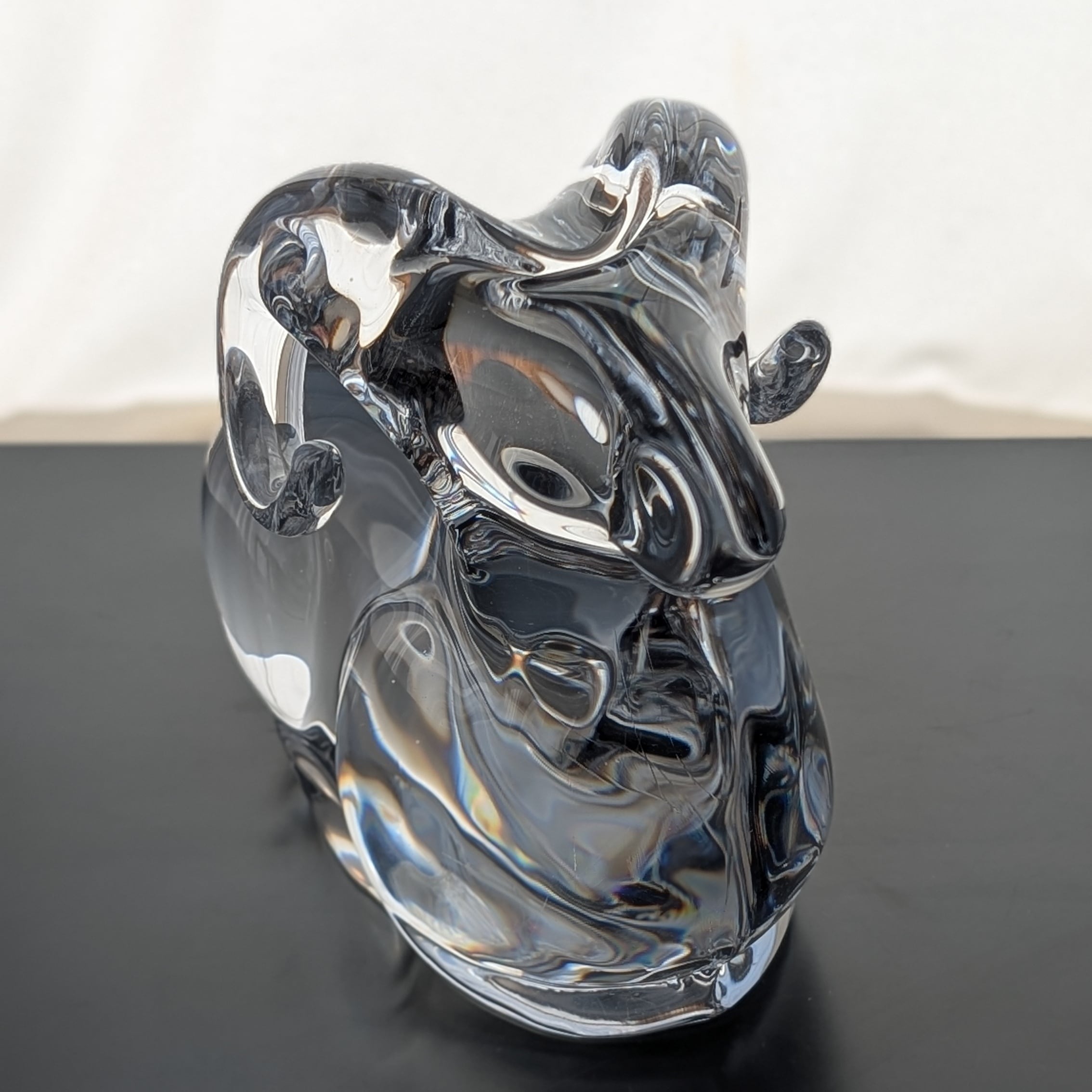 梟ふくろうドームフランスdaum バカラ置物アンティークビンテージ