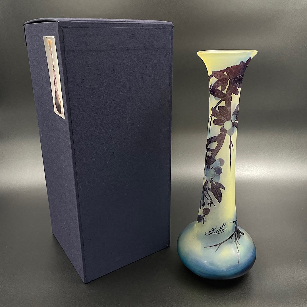 Emile Galle】エミール・ガレ リンボク文花瓶 | Oldnice(オールド