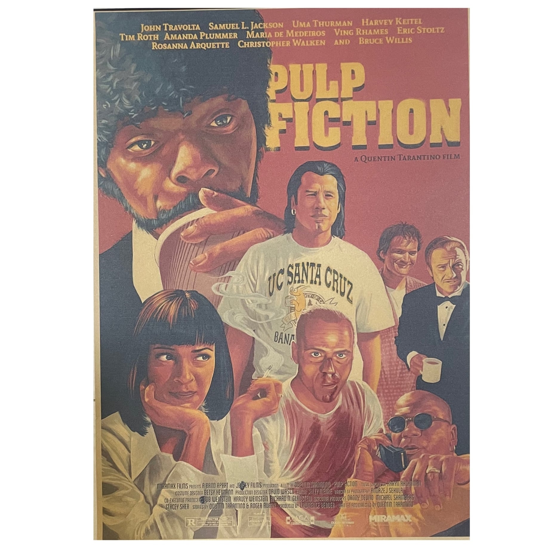 K151A3 パルプフィクション 映画 ポスター 洋画 タランティーノ | Pay ID