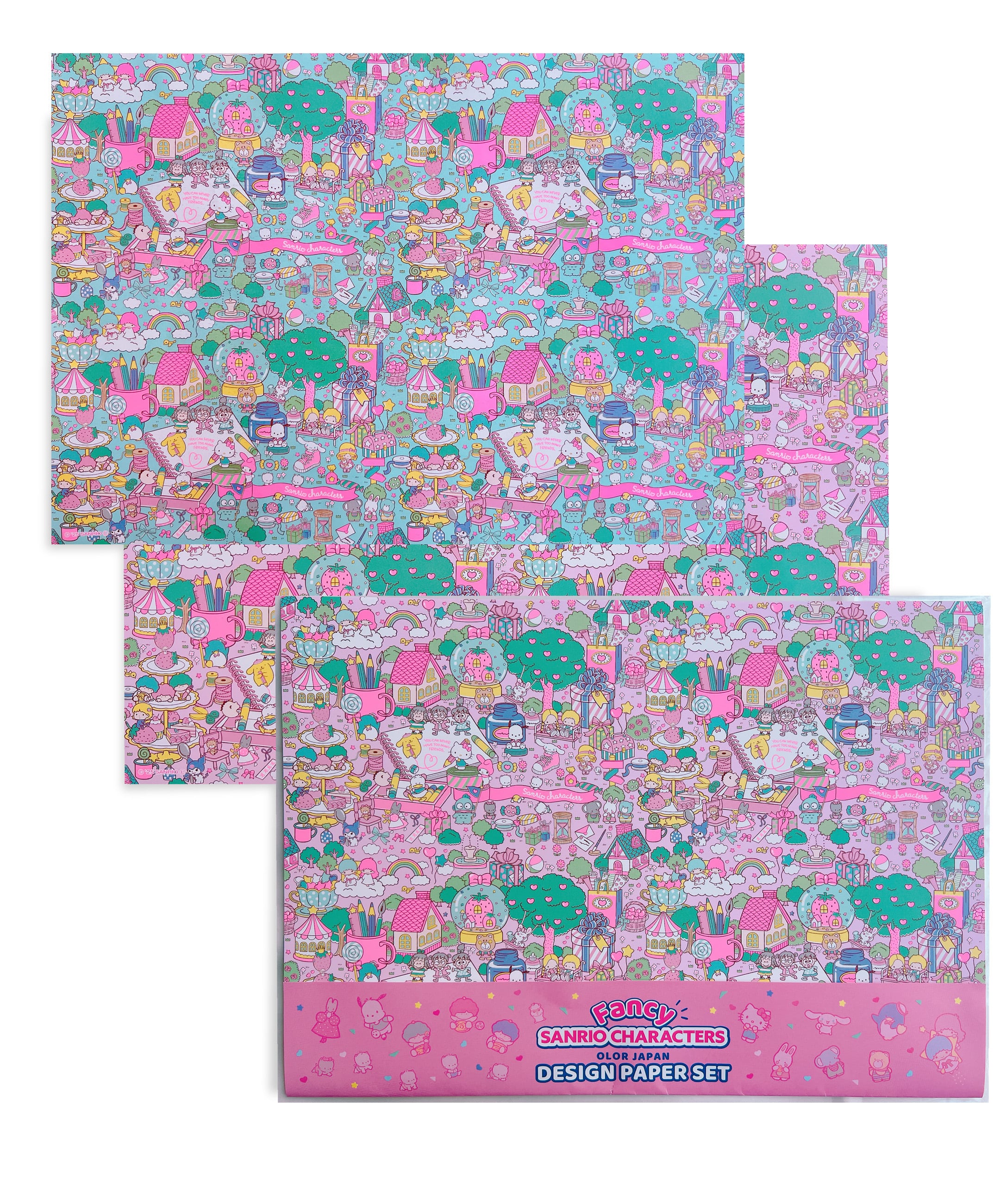 Sanrio Characters】POP PINK PRINT! Design paper set /MIX
