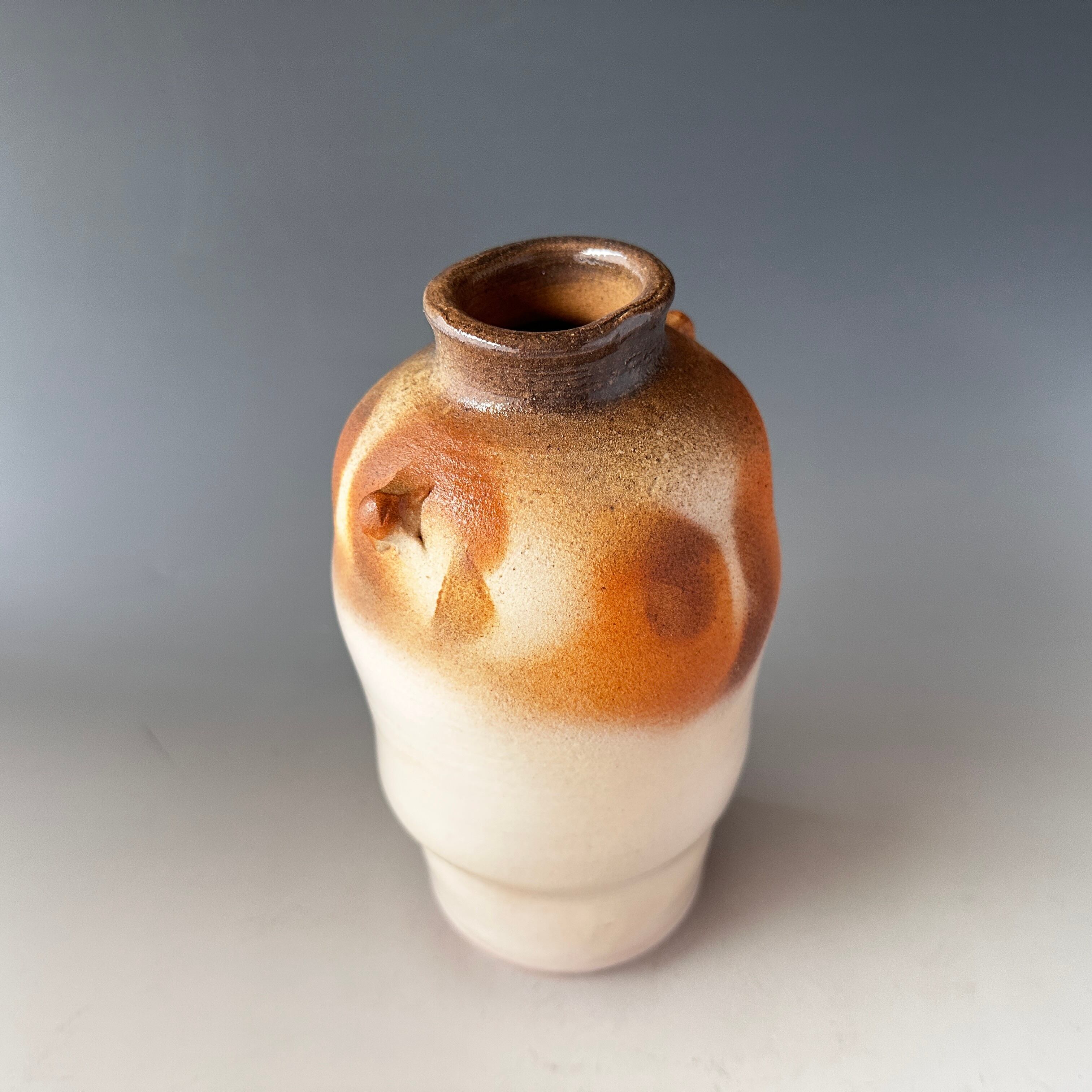 丹波焼 石田陶春 筒型 花入 花器 華道 茶道 共箱 #1021004 丹波