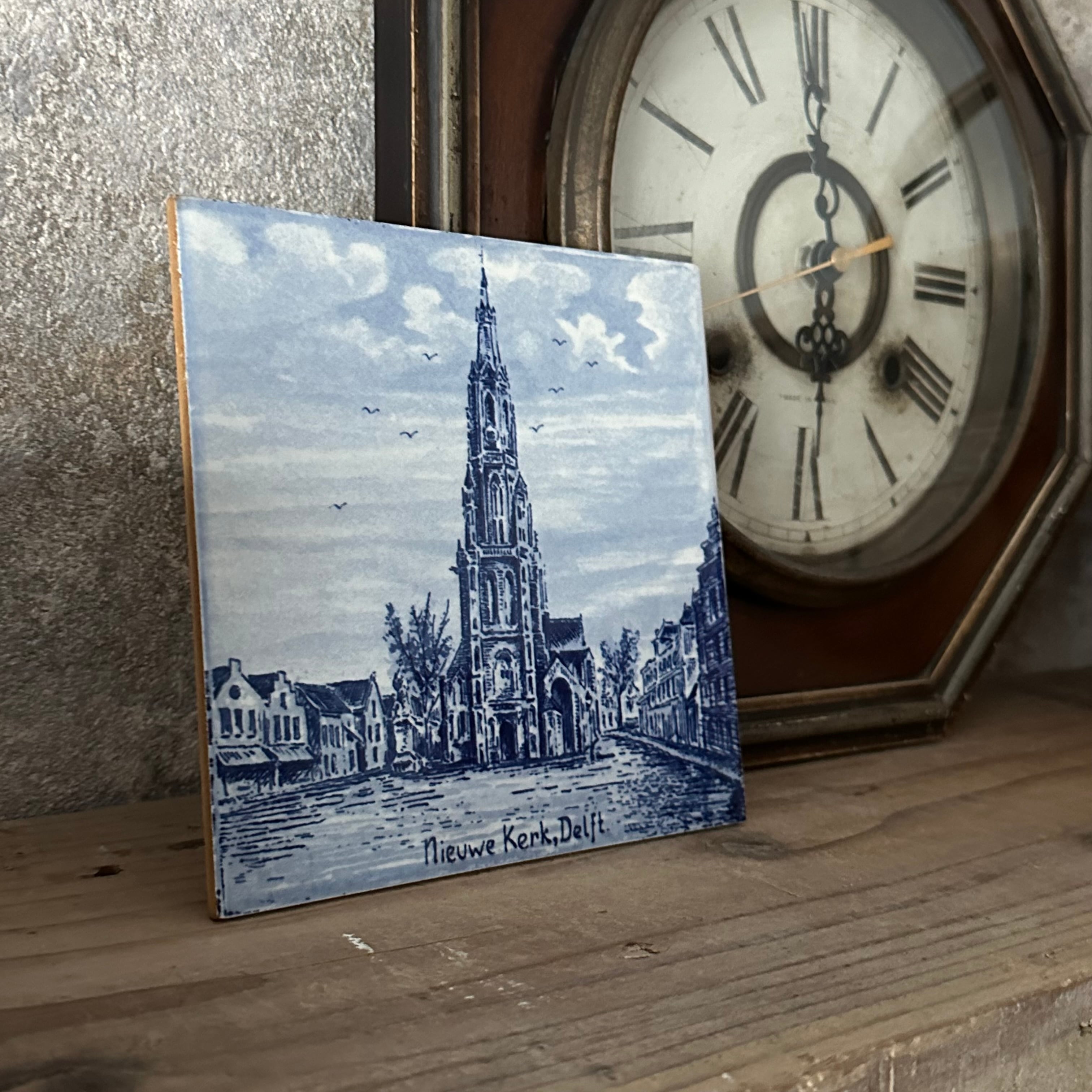 デルフト焼きタイル 陶器タイル / ドイツ アンティーク ヴィンテージ